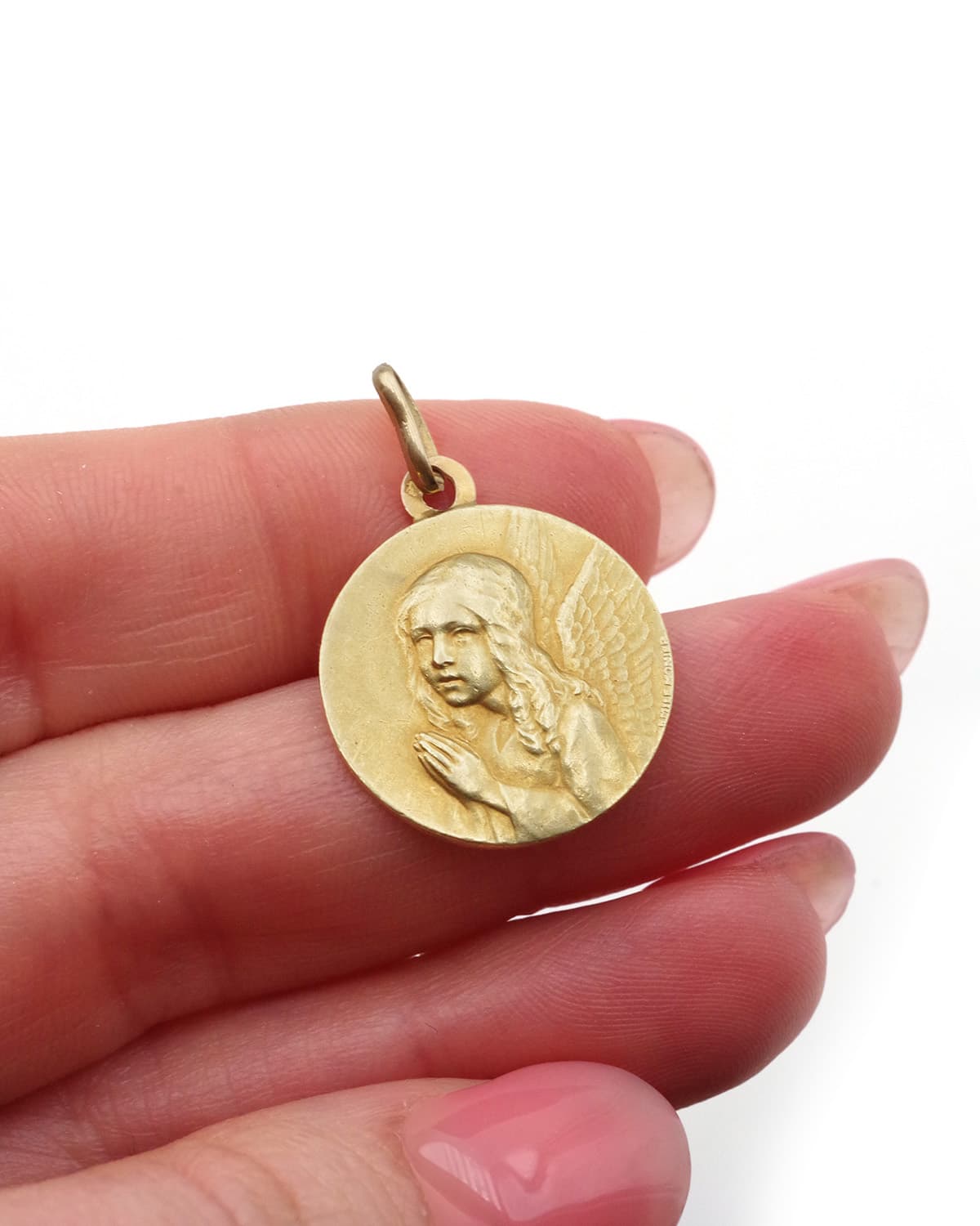 Médaille ange en or