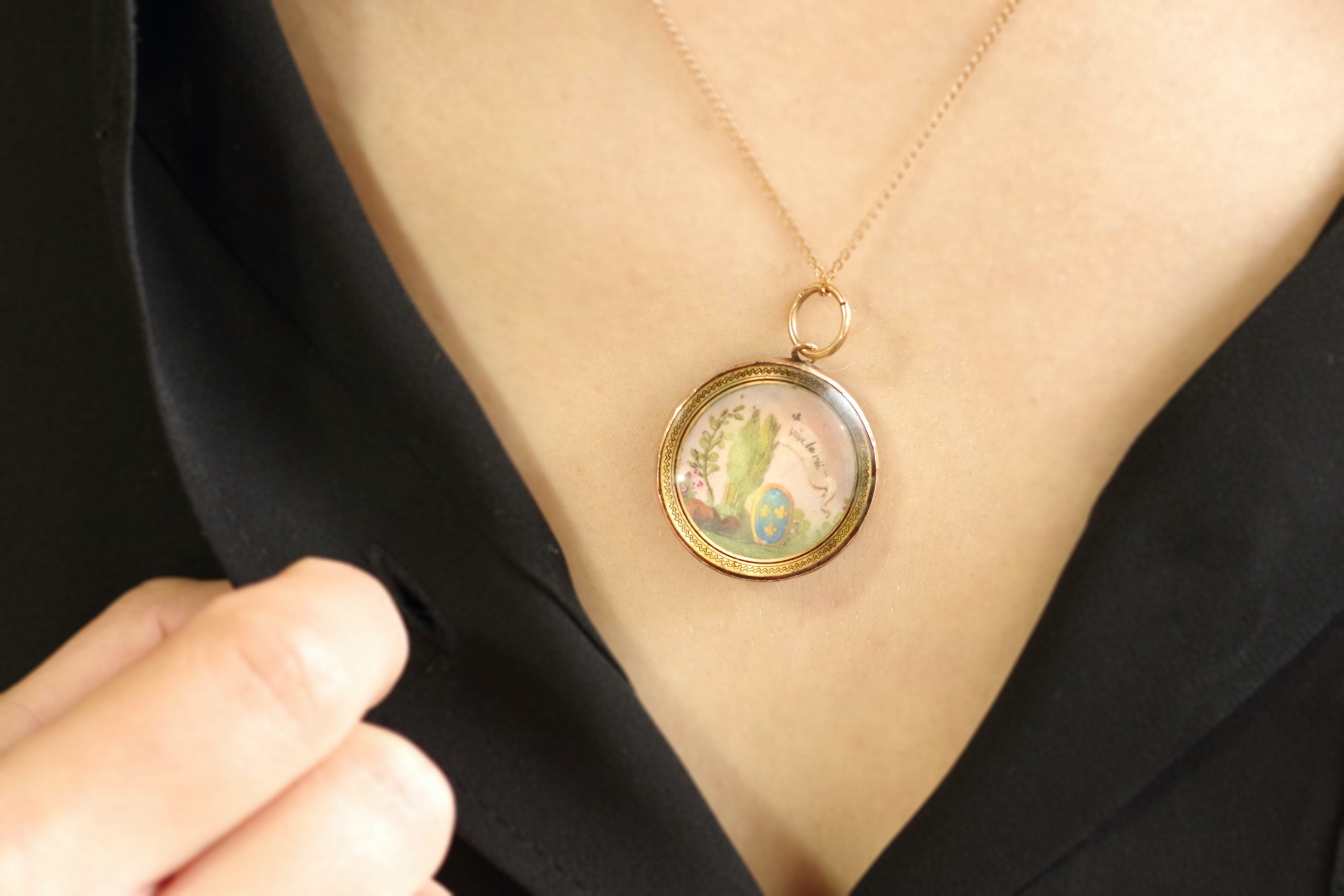 pendentif ancien roi de France en or