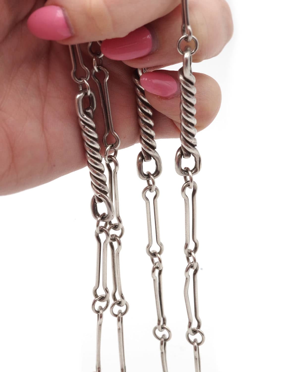 mid century silver necklace