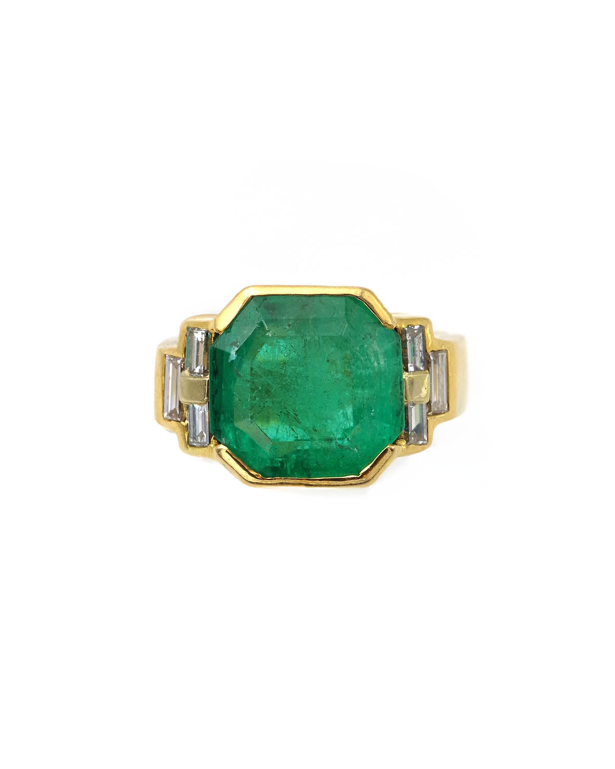 bague émeraude non huilée