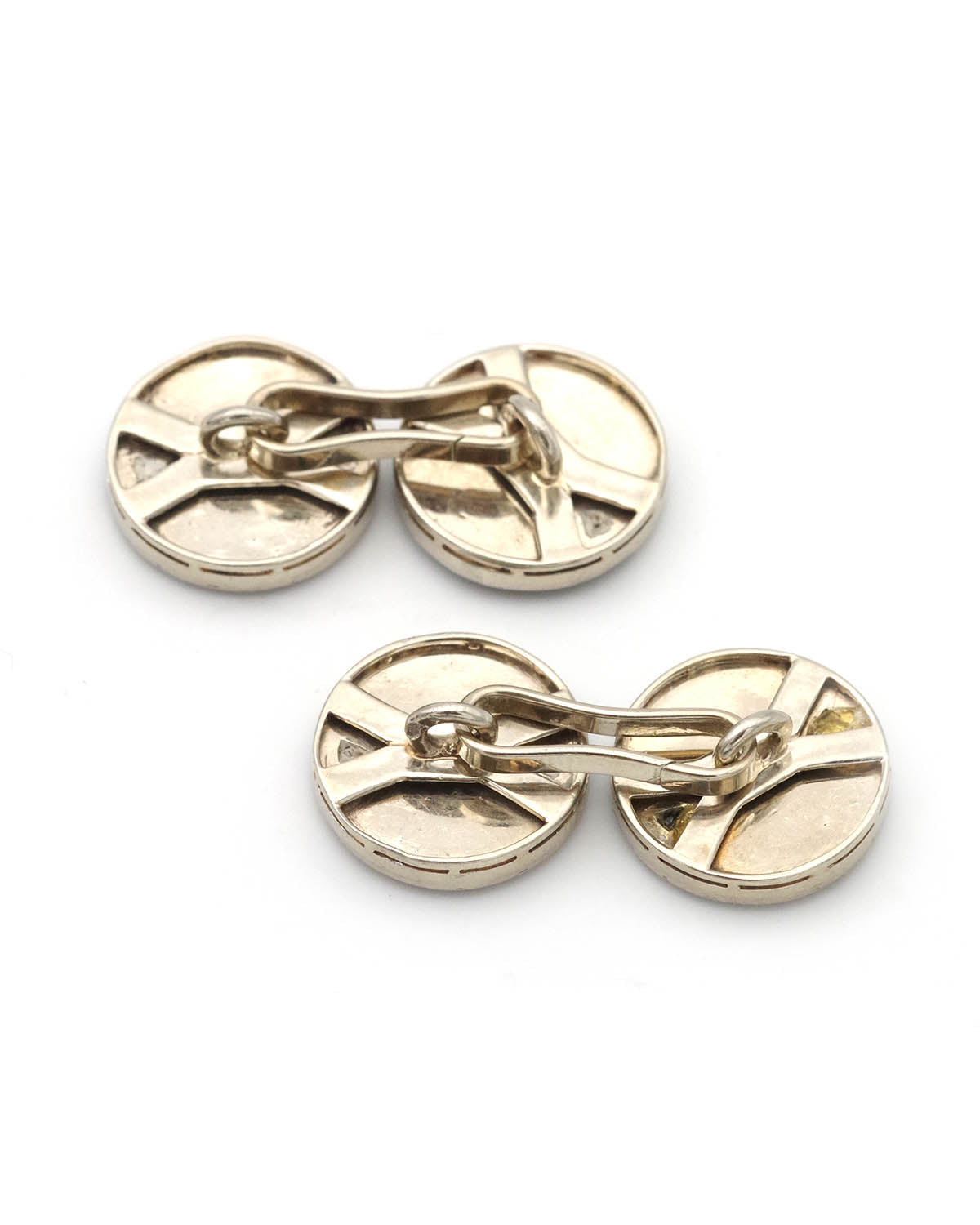 art deco Onyx and diamond cufflinks