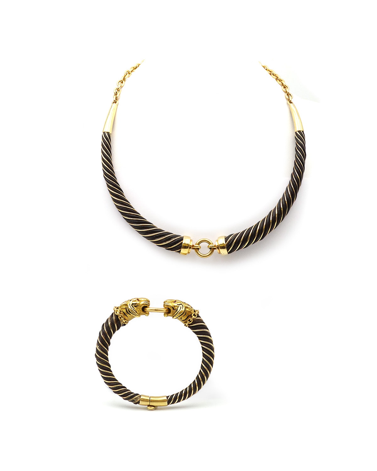 Set of bracelet and necklace by gay freres