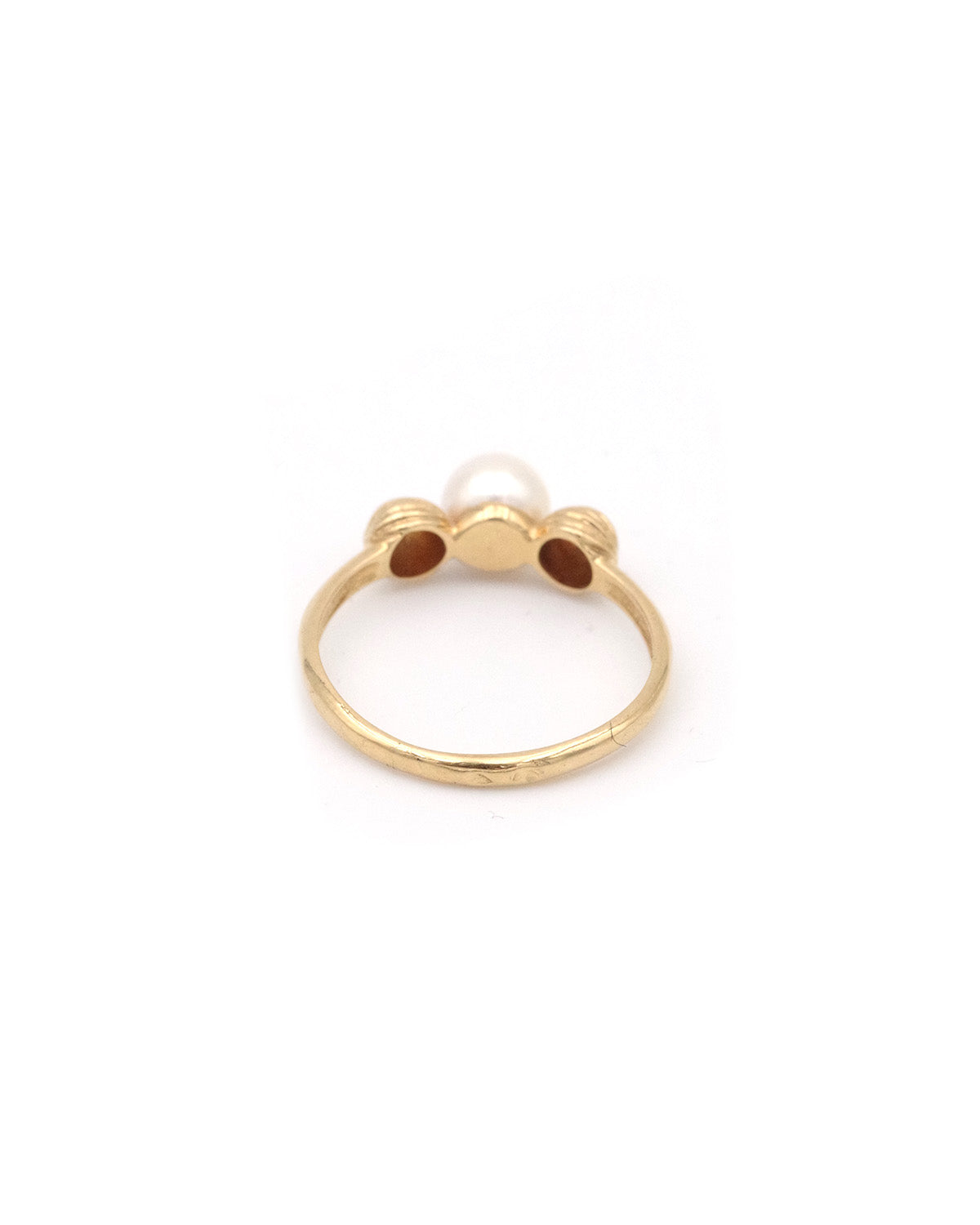 bague perle vintage en or