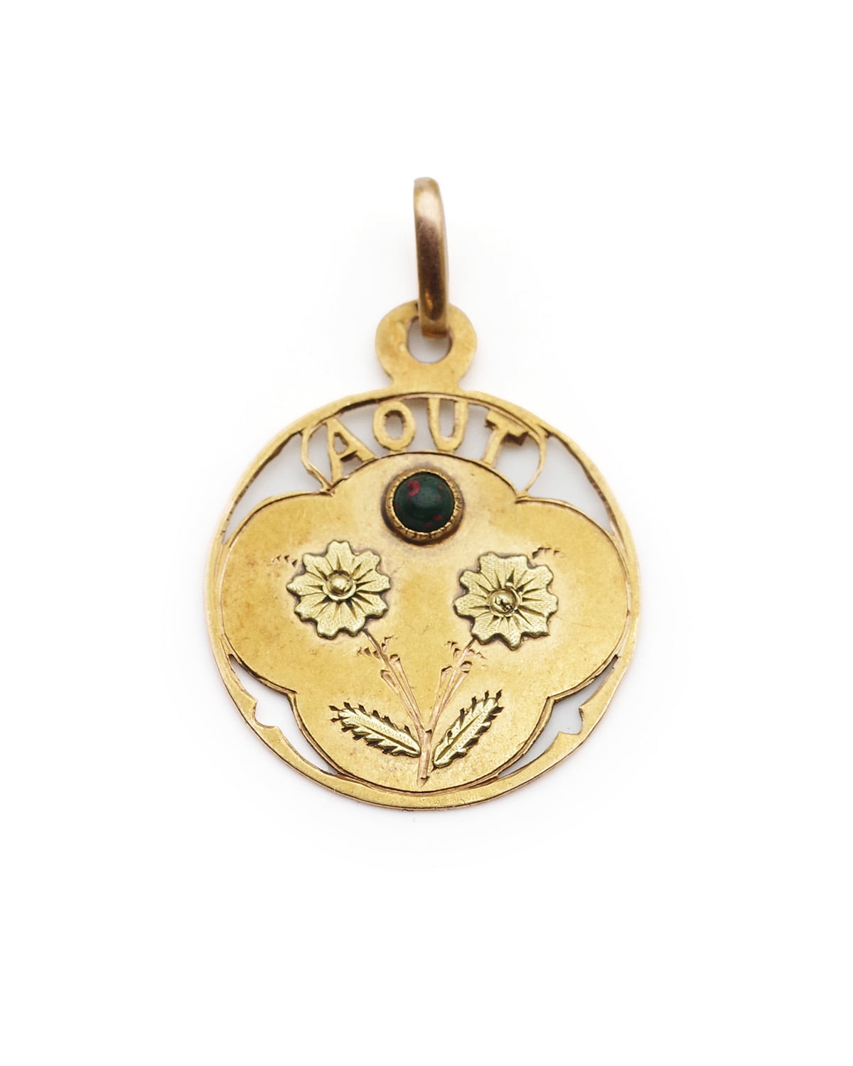 medaille art nouveau en or