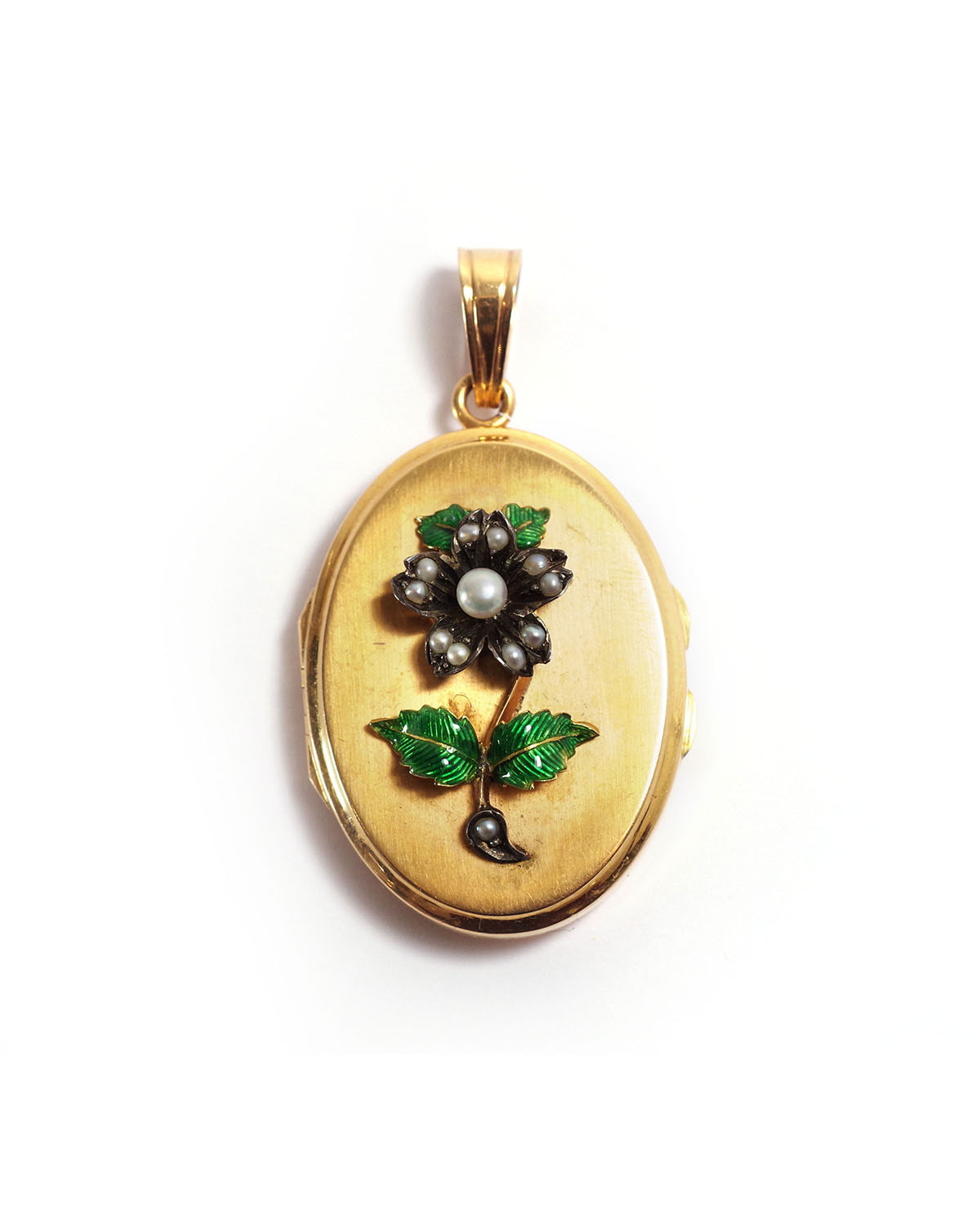 antique pendant flower gold