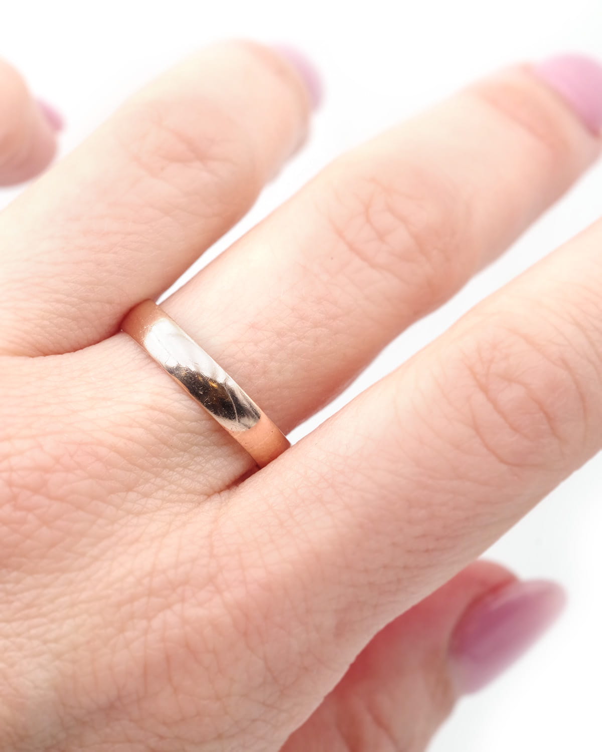 Edwardian wedding band ring