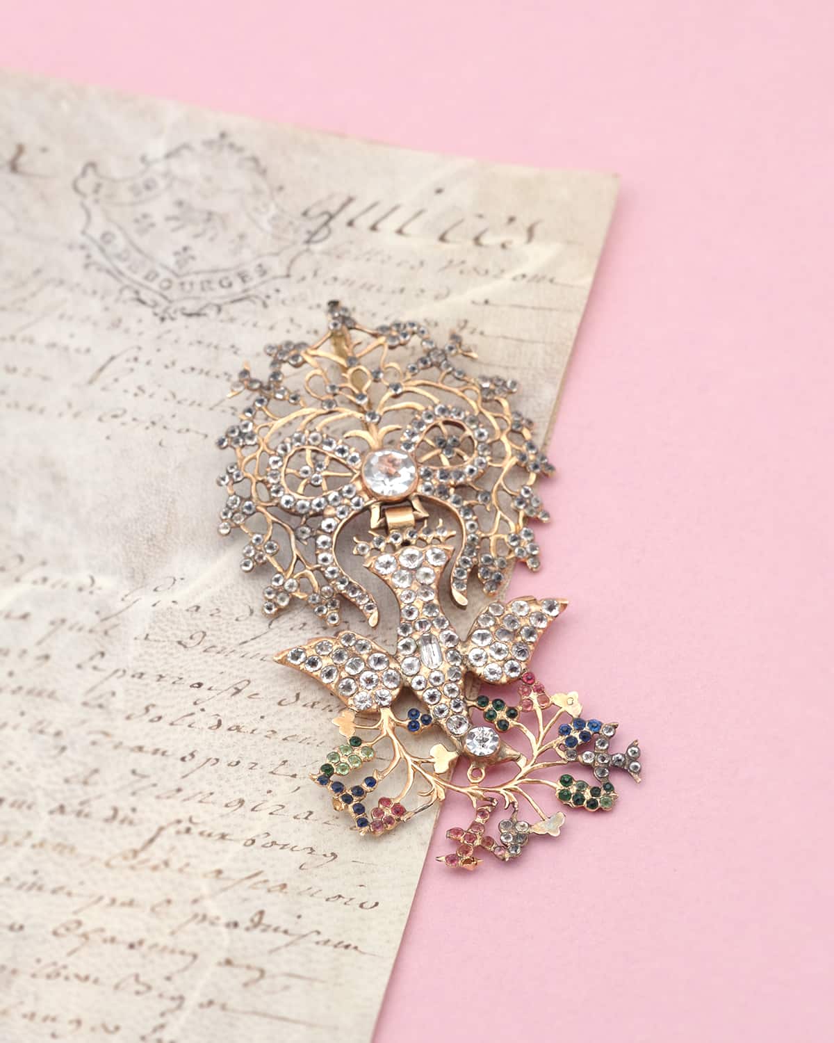 victorian holy spirit in gold