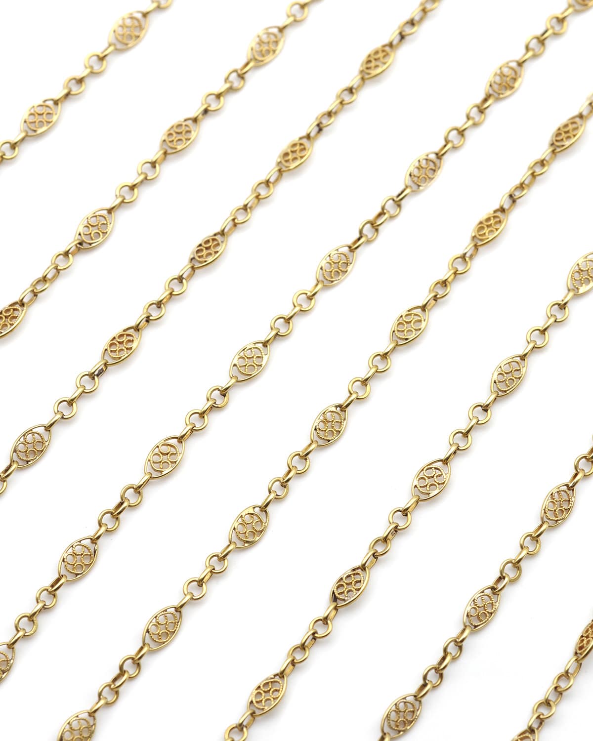 Sautoir maille filigrane en or