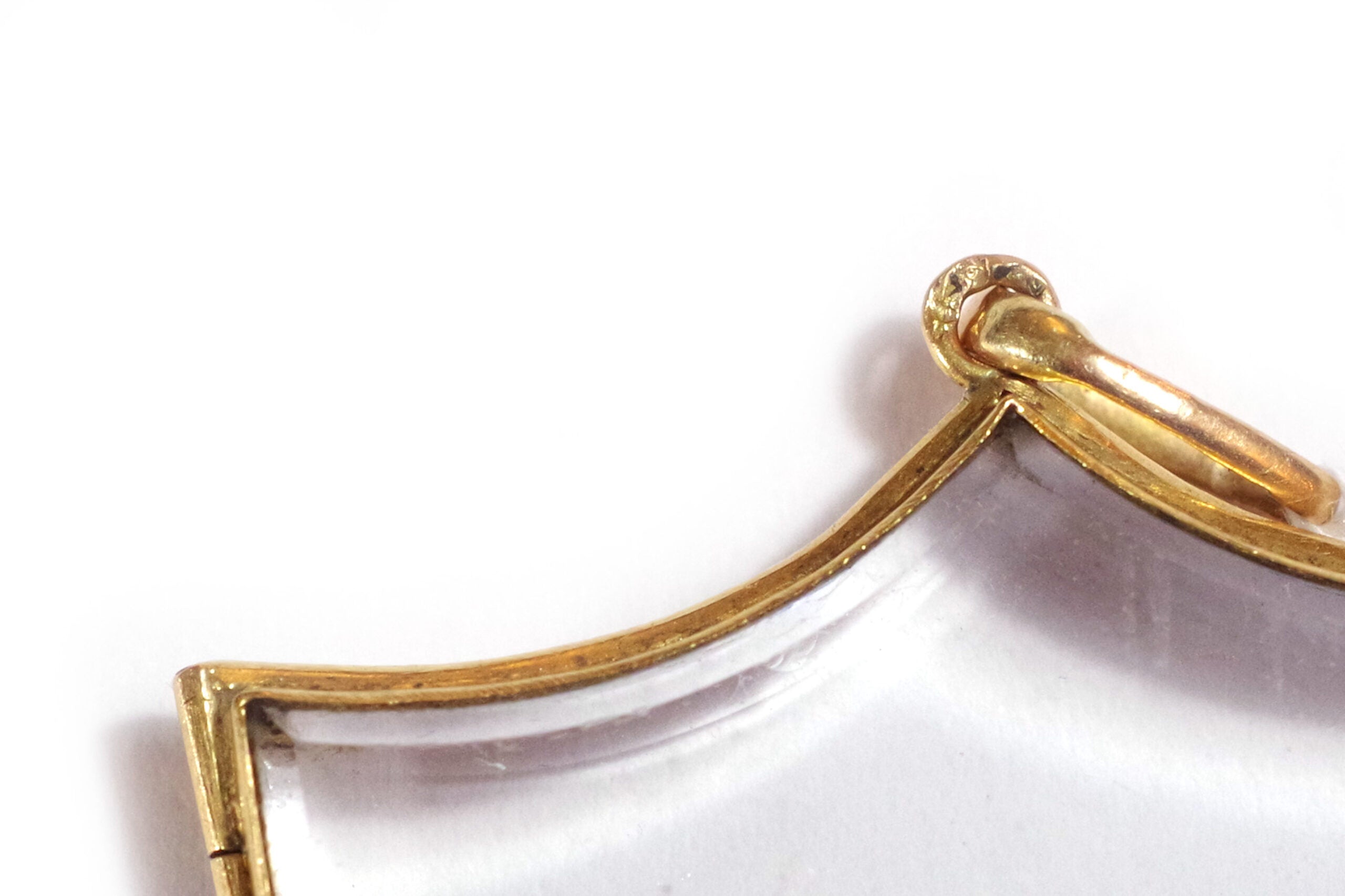 Pendentif porte-photo ecusson