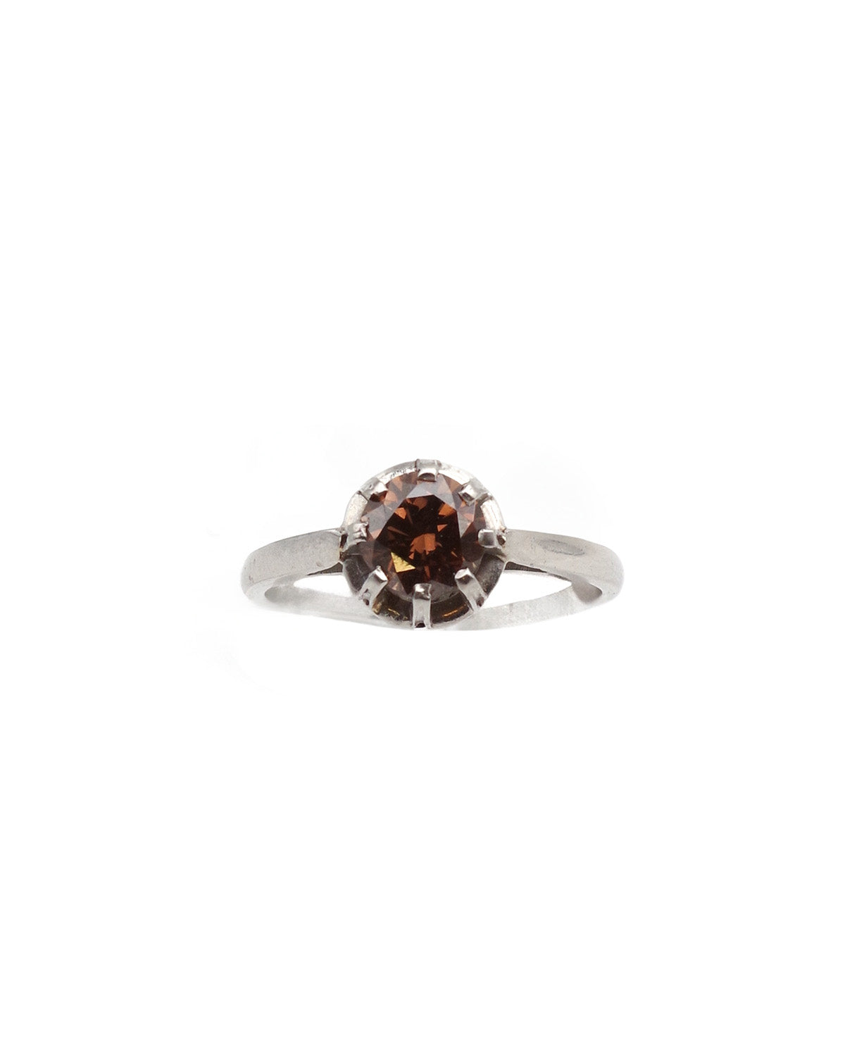 Fancy brown diamond ring