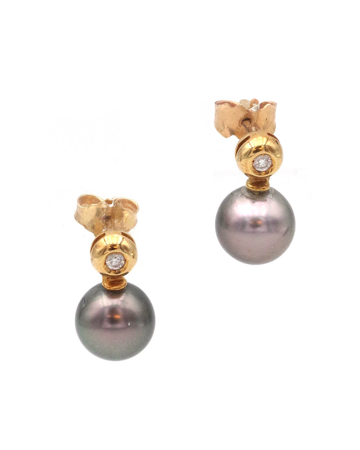 Tahiti pearl earrings