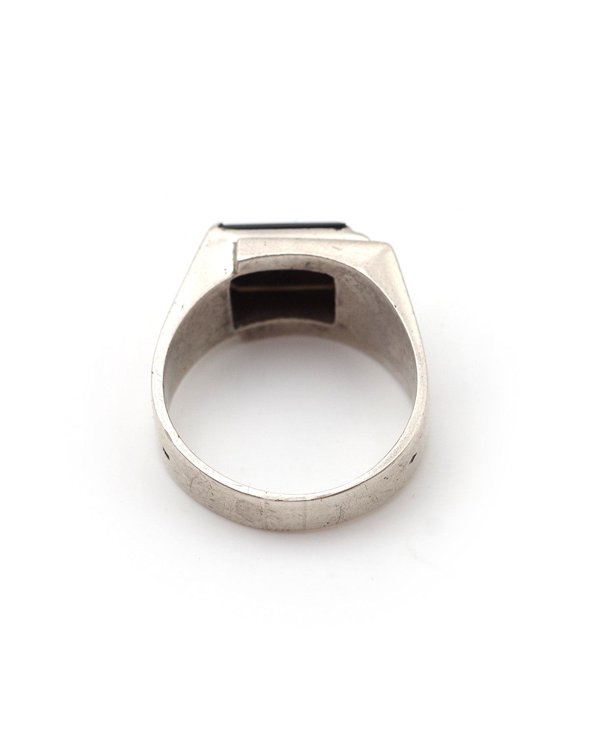 Signet ring for men in silver