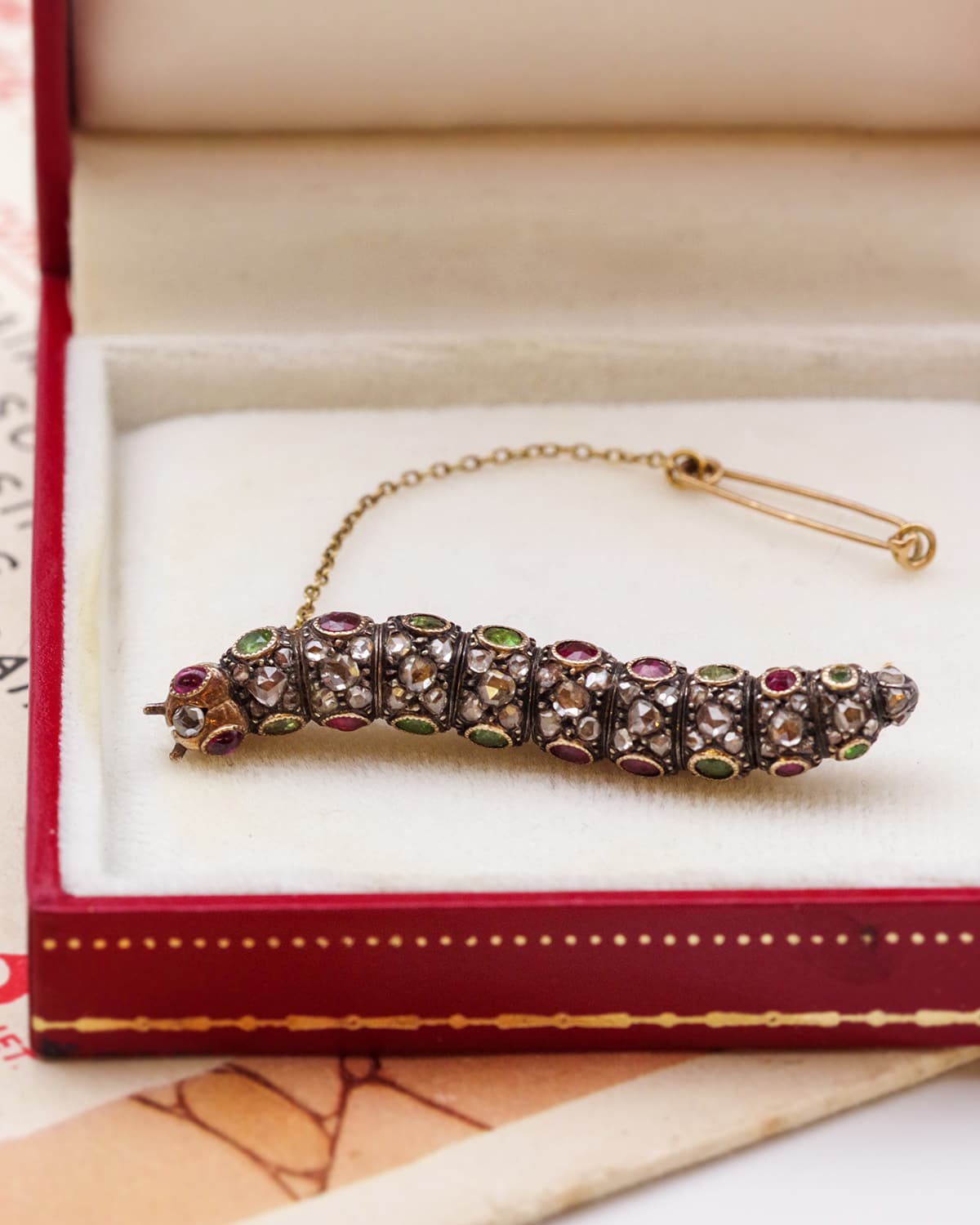 Broche russe en or et argent