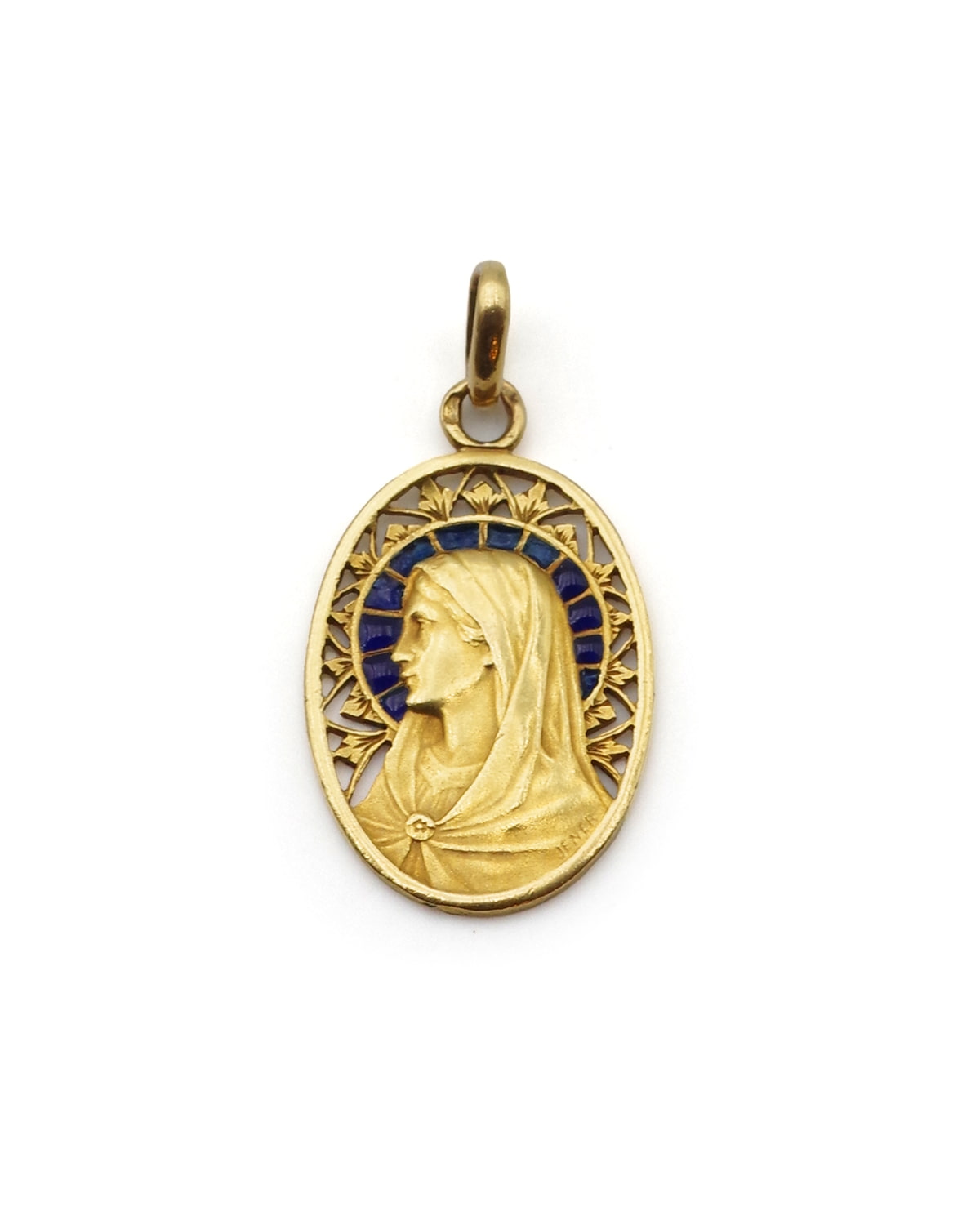 Pendentif vierge marie en or