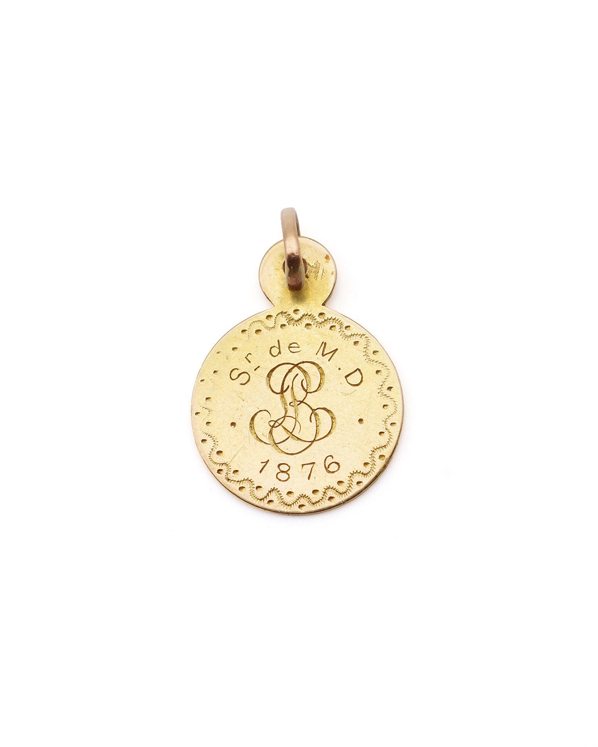 Pendentif médaille vierge marie