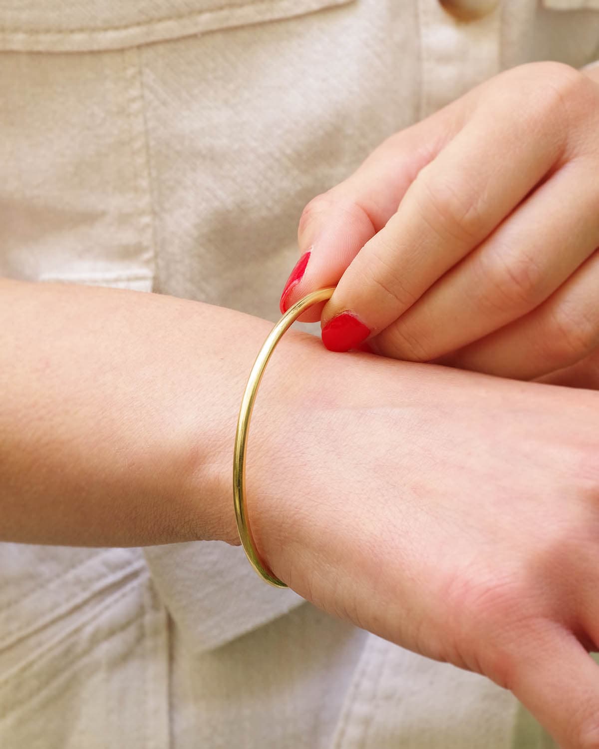 Vintage flexible bangle bracelet