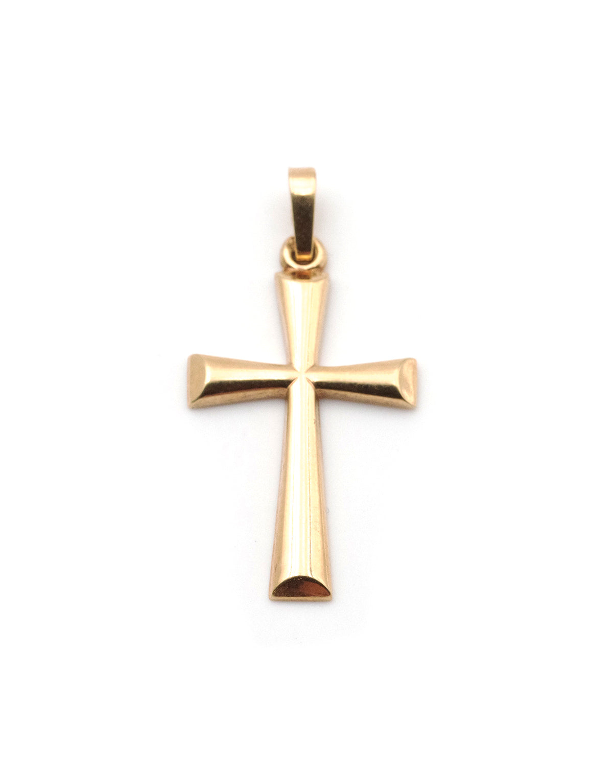 vintage gold cross pendant