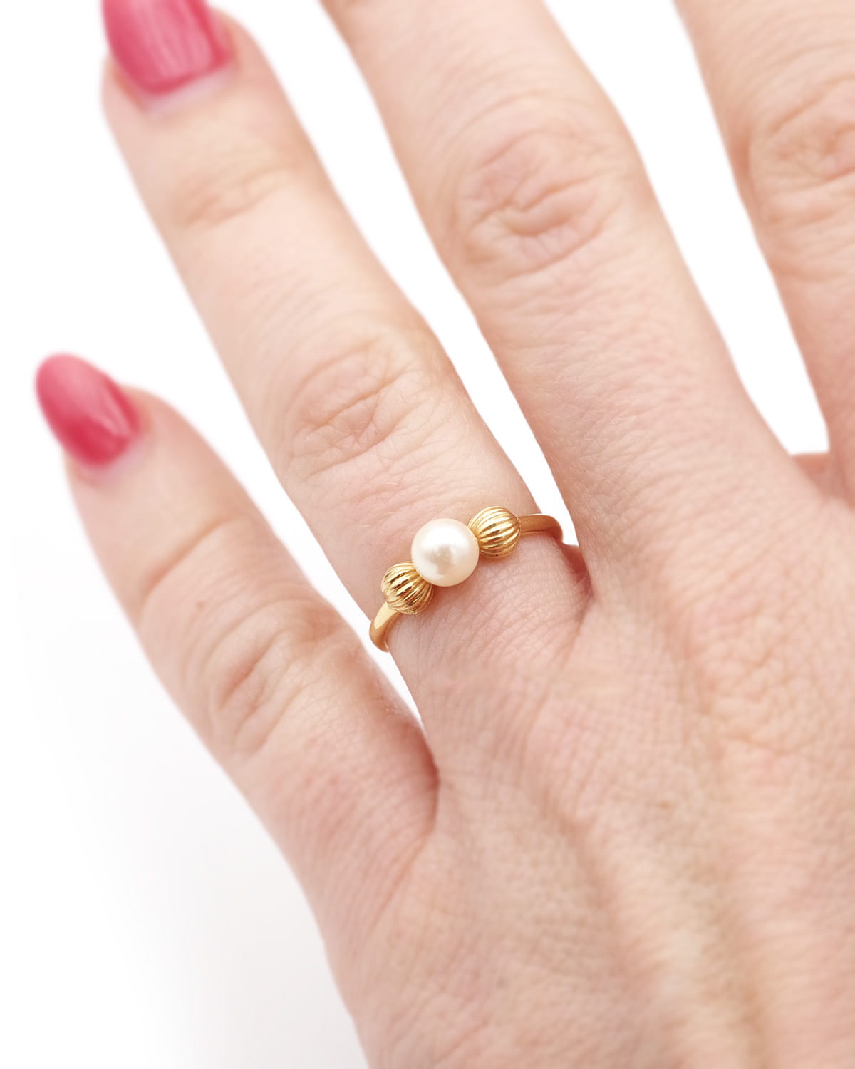 cultured pearl ring