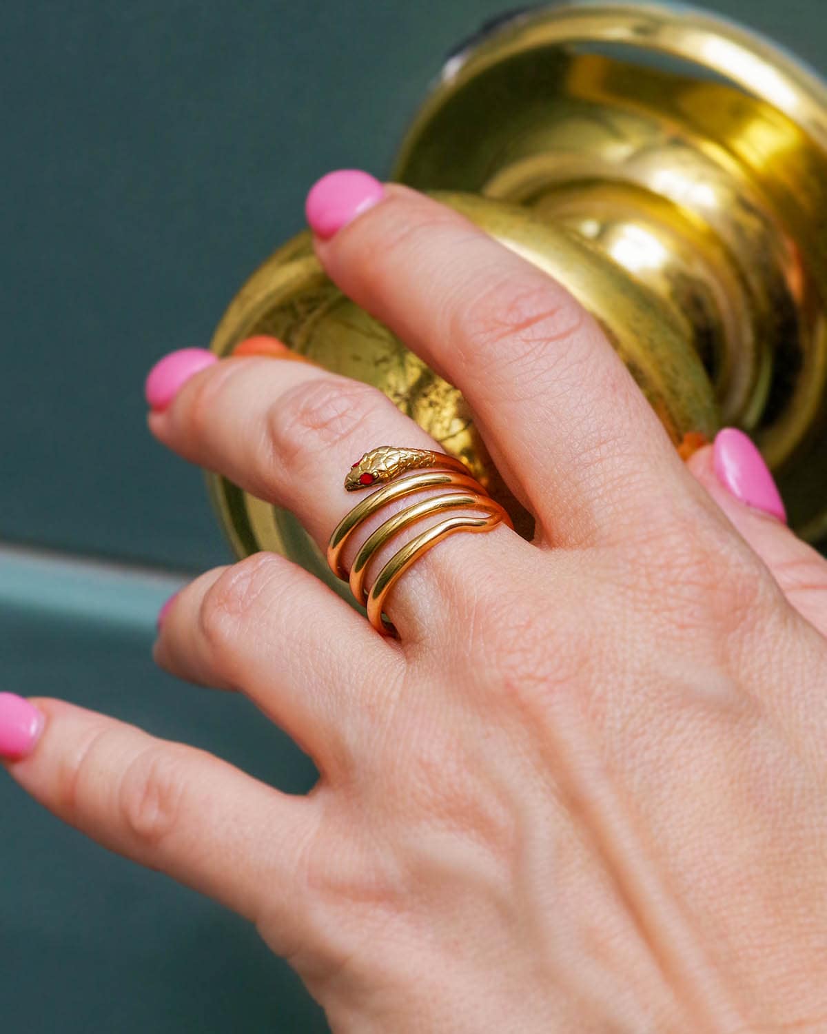 bague animel serpent en or