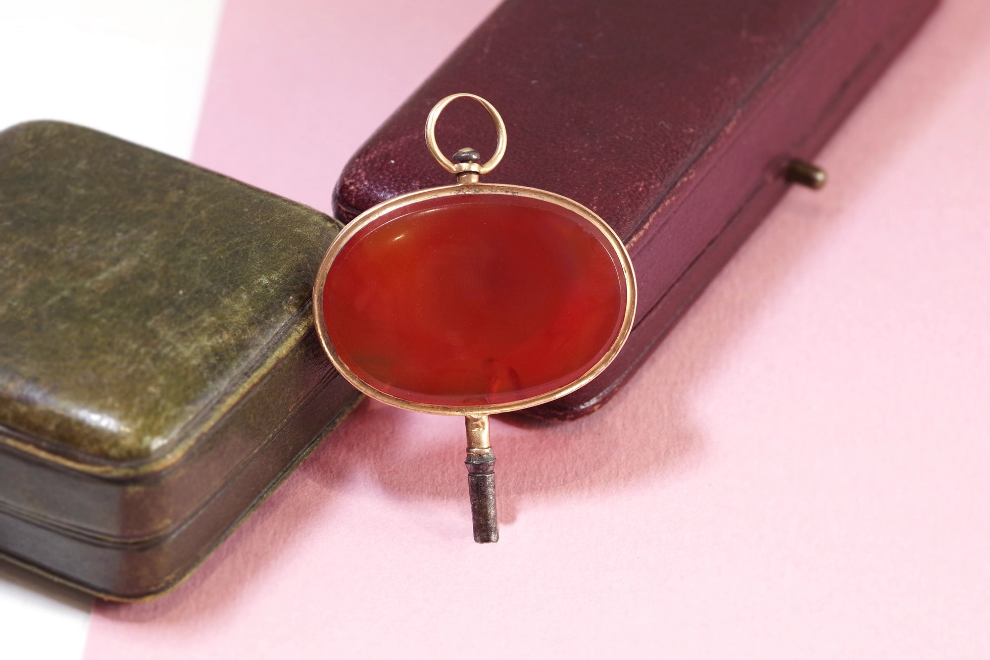 Victorian watch key pendant