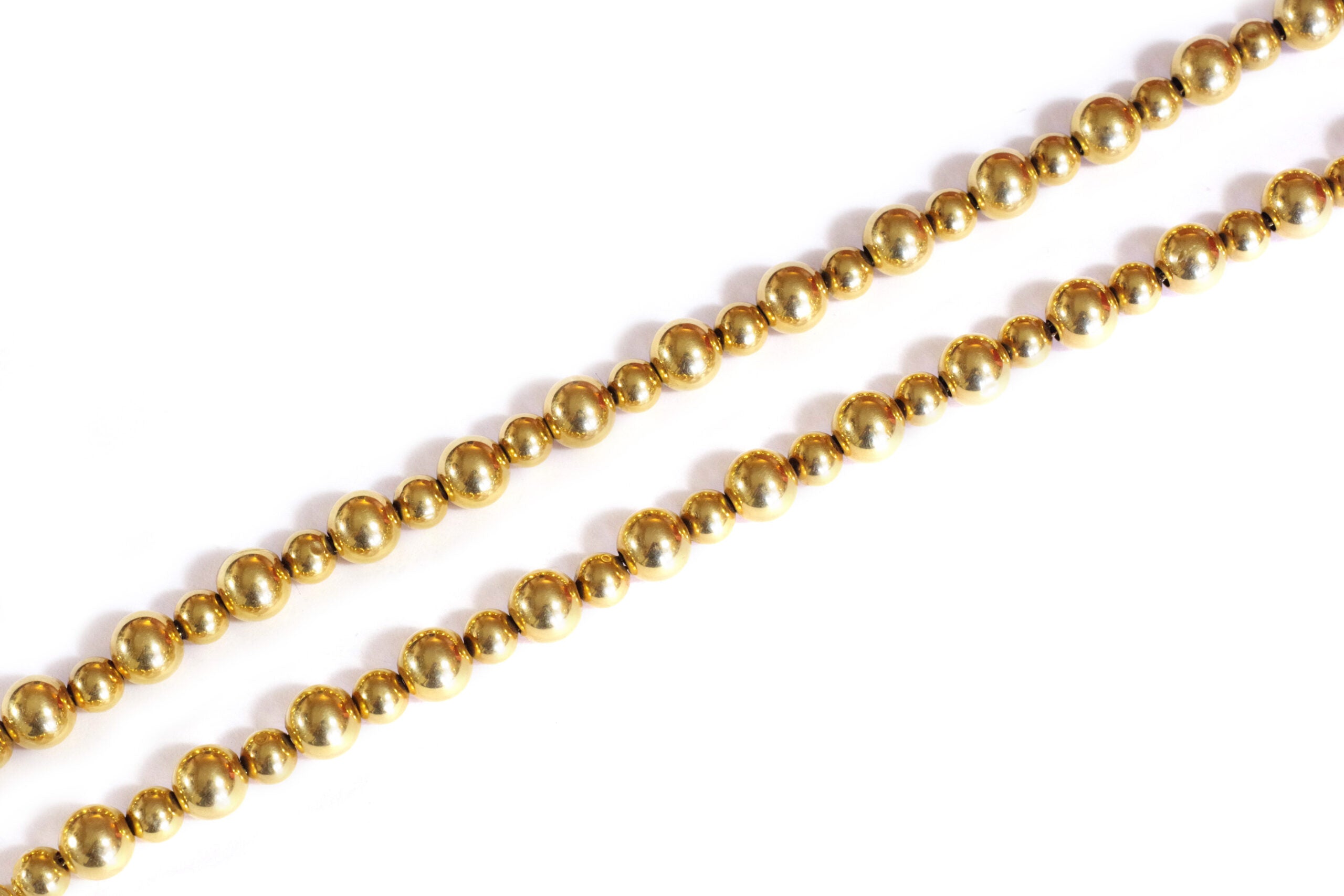 Collier boules d'or style marseillais