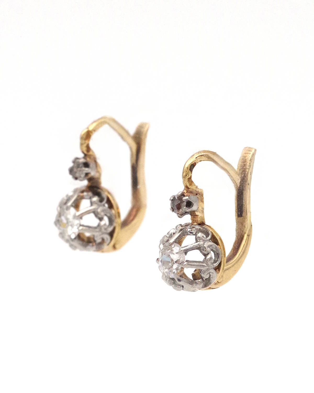 Edwardian diamond earrings