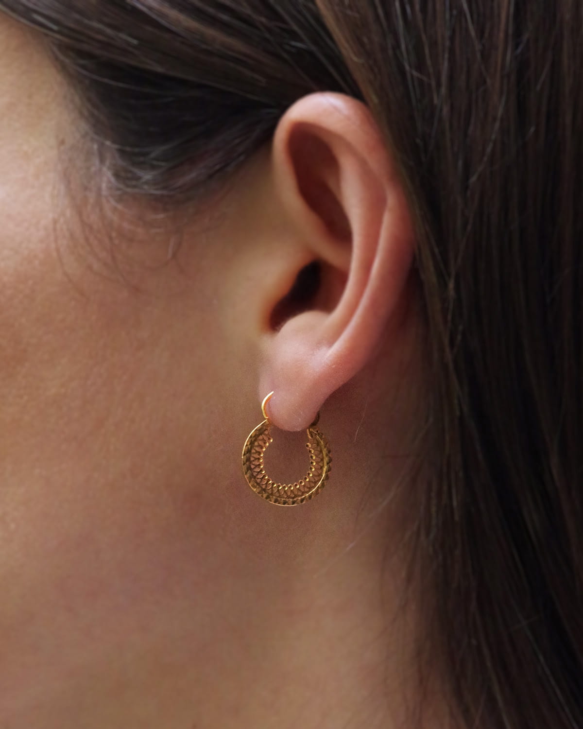 Antique hoop earrings