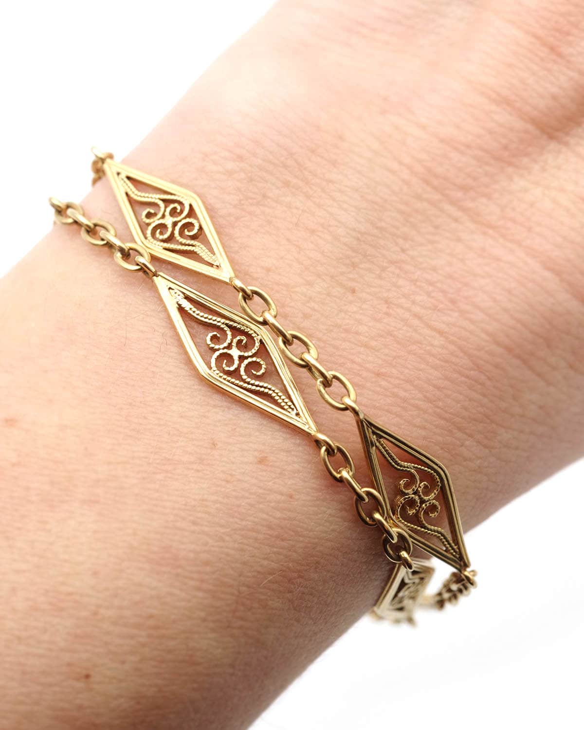 Antique filigree chain