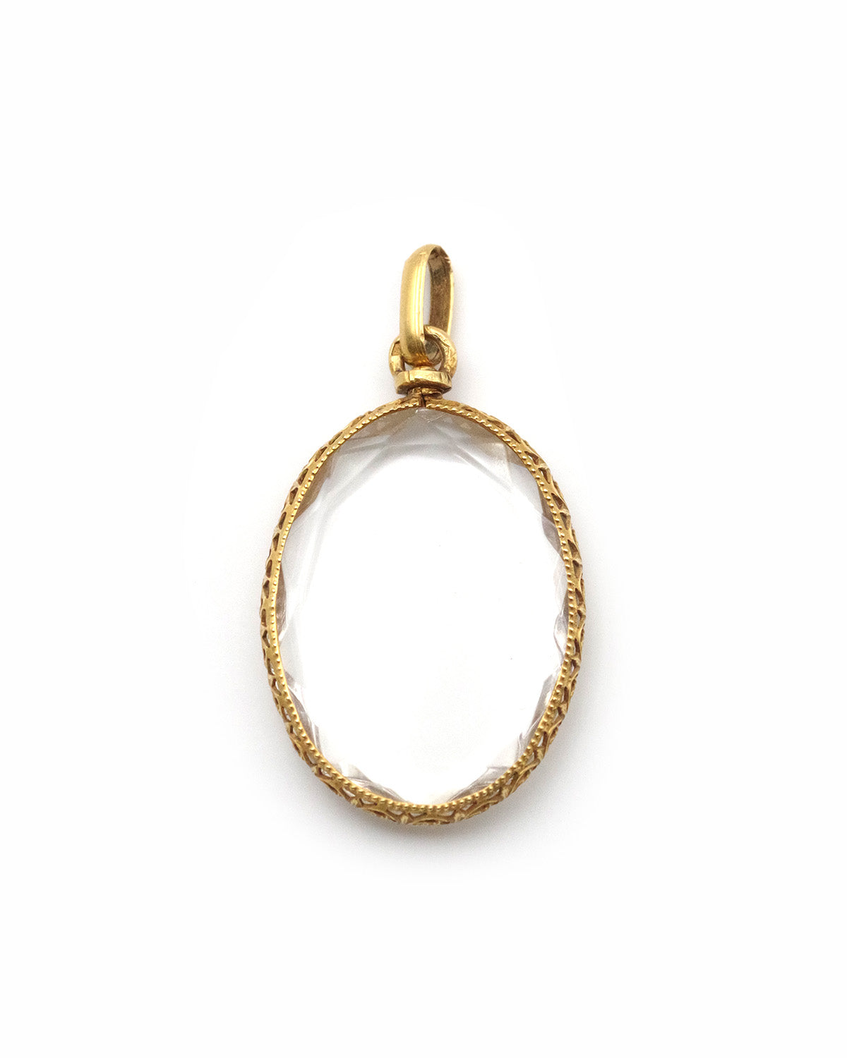 Pendentif ovale en or