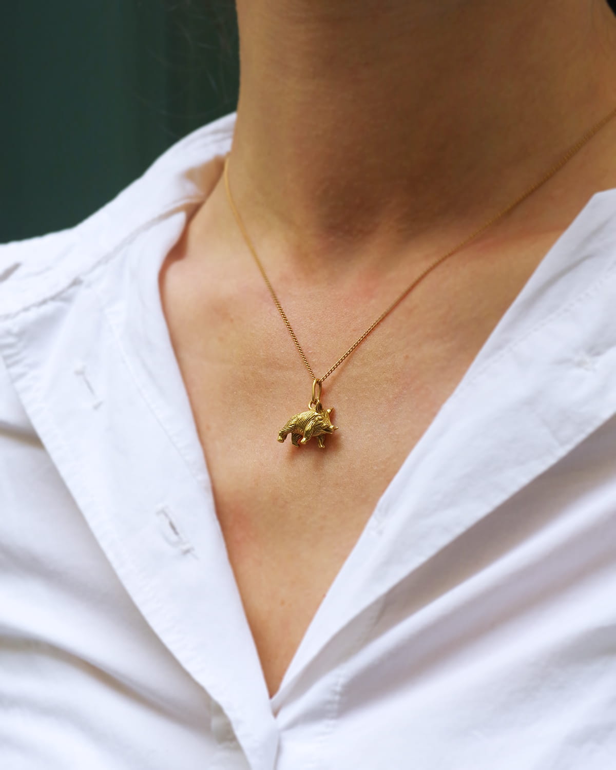 Pendentif sanglier Mellerio