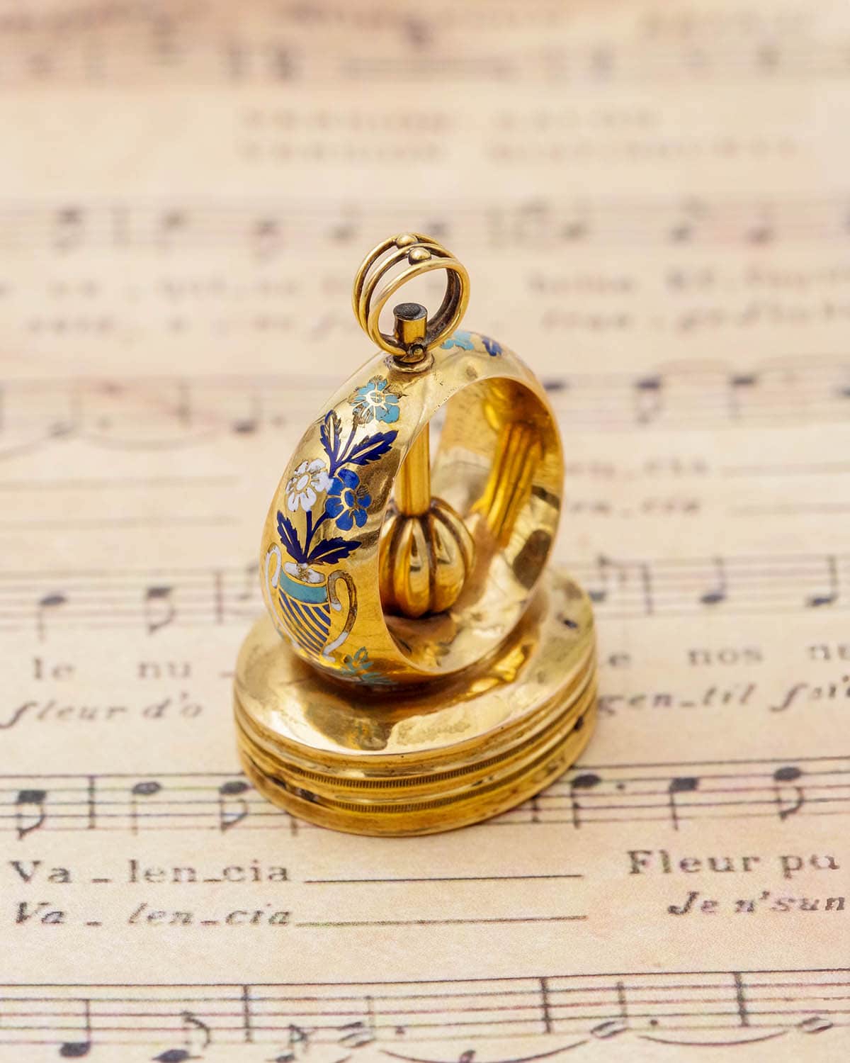 Antique swiss fob seal pendant