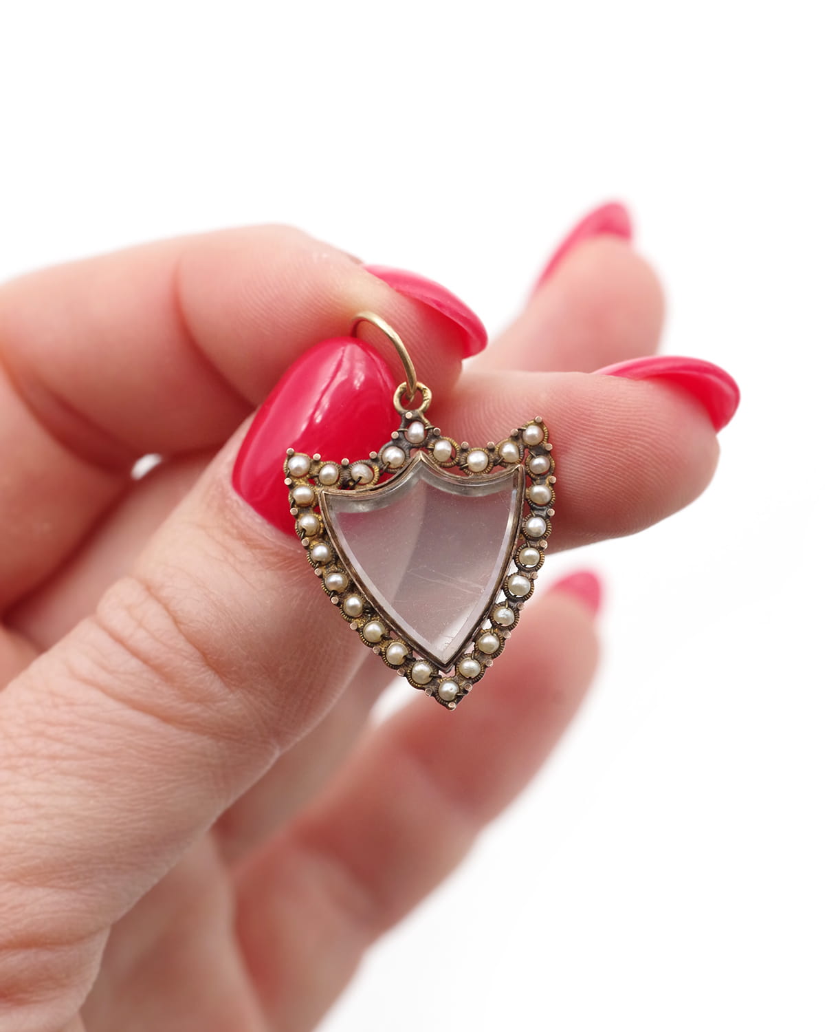 Georgian shield locket pendant