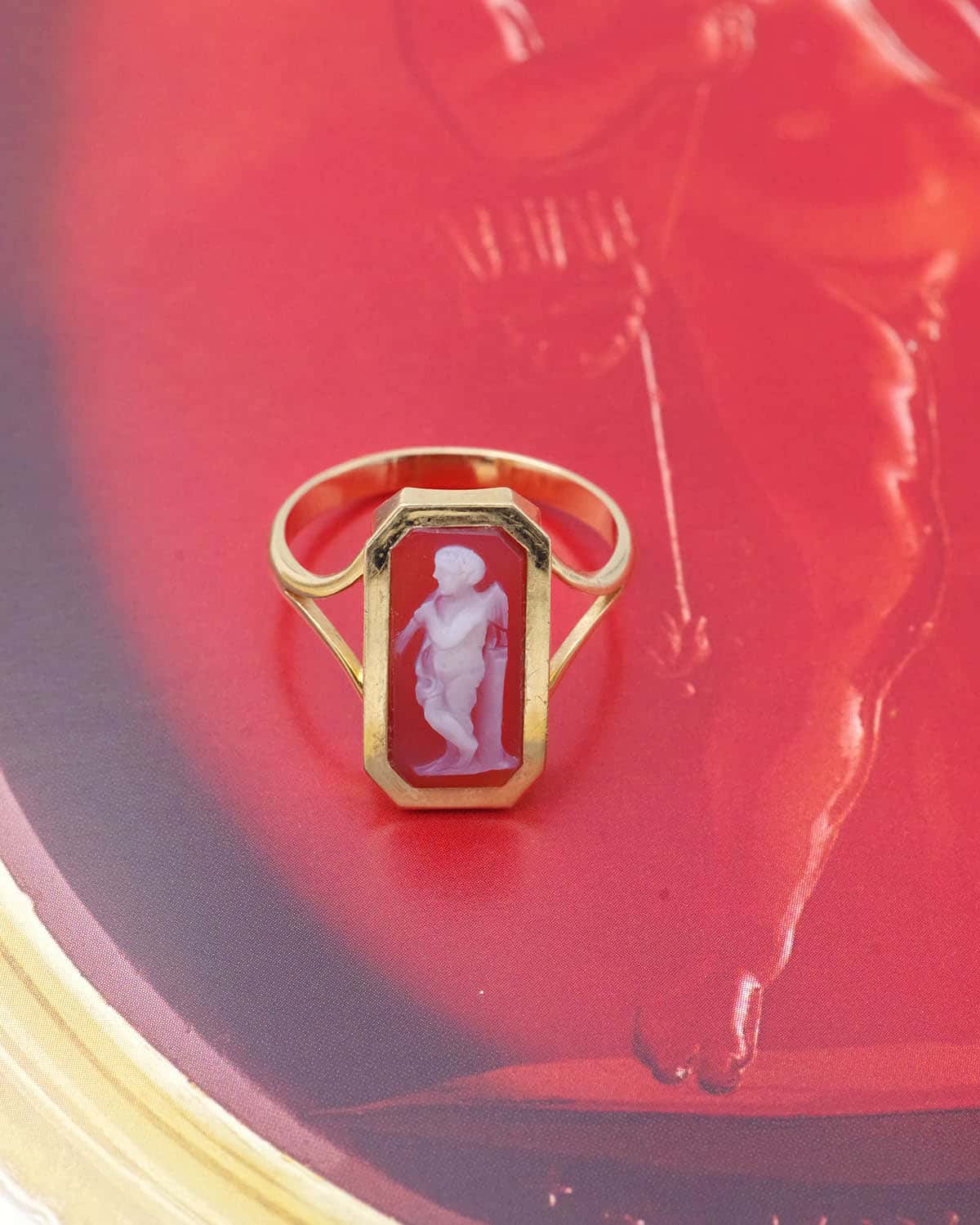 Bague camée Eros