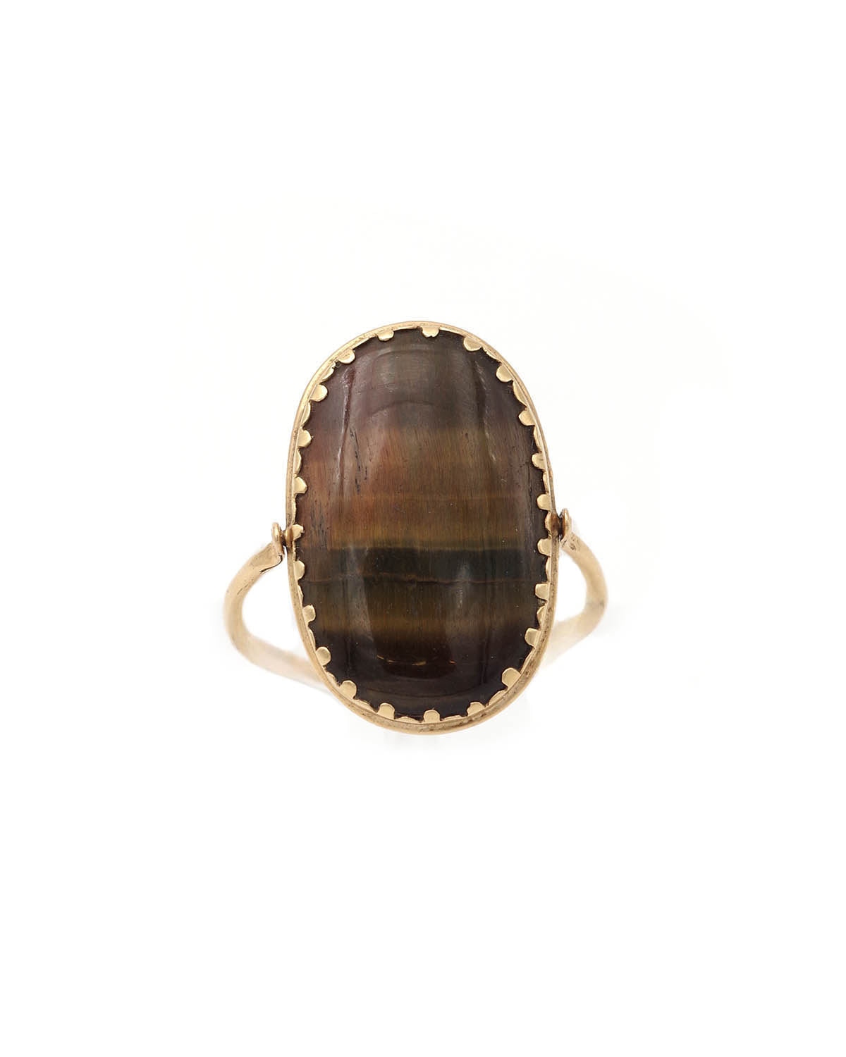 Antique swivel ring eye tiger