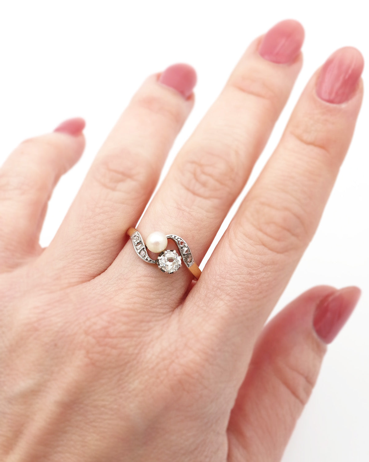 Bague perle toi et moi 