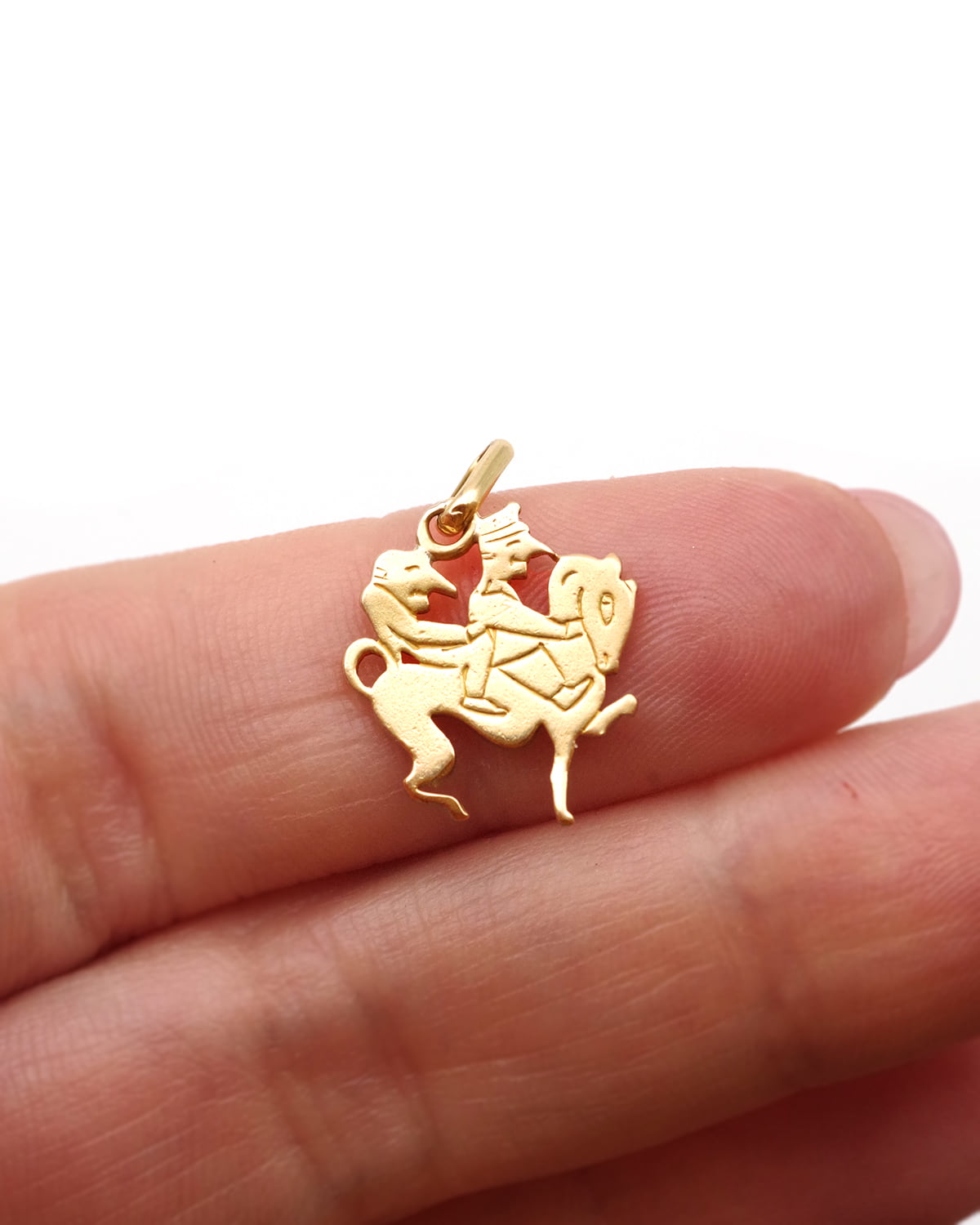 Gold charm pendant 