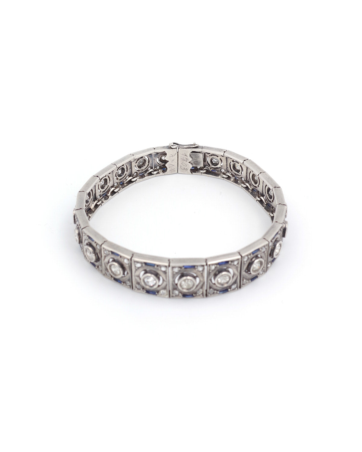 Bracelet Art Deco en argent 