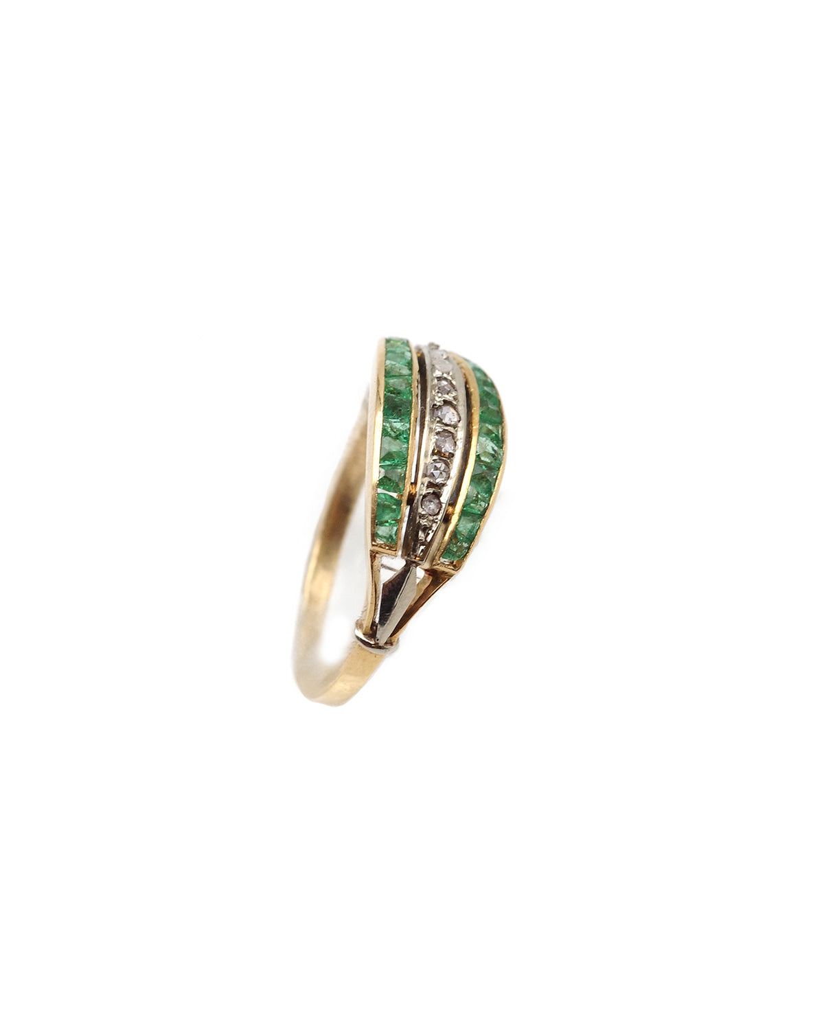 Art Deco emerald ring