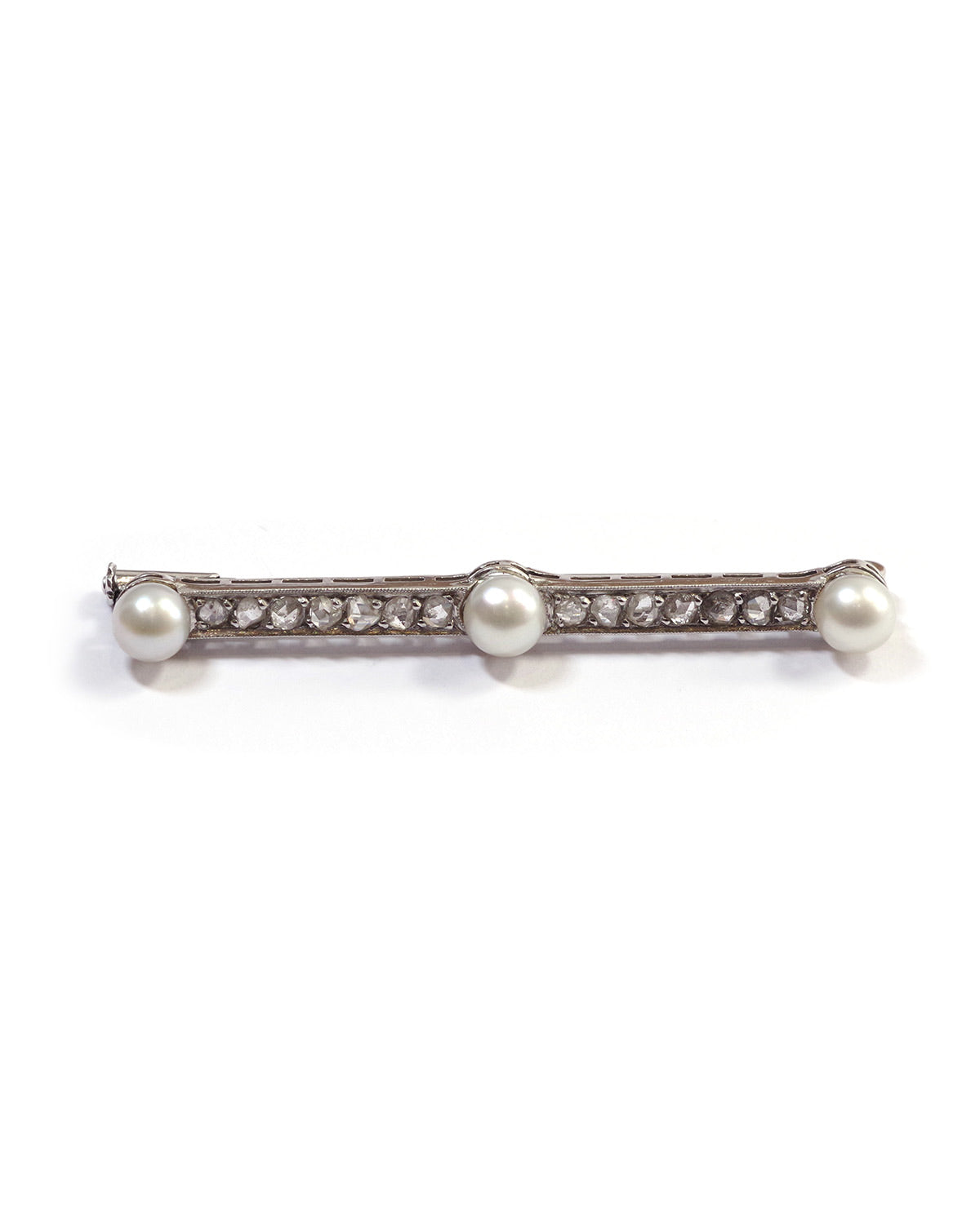 broche art deco perles fines