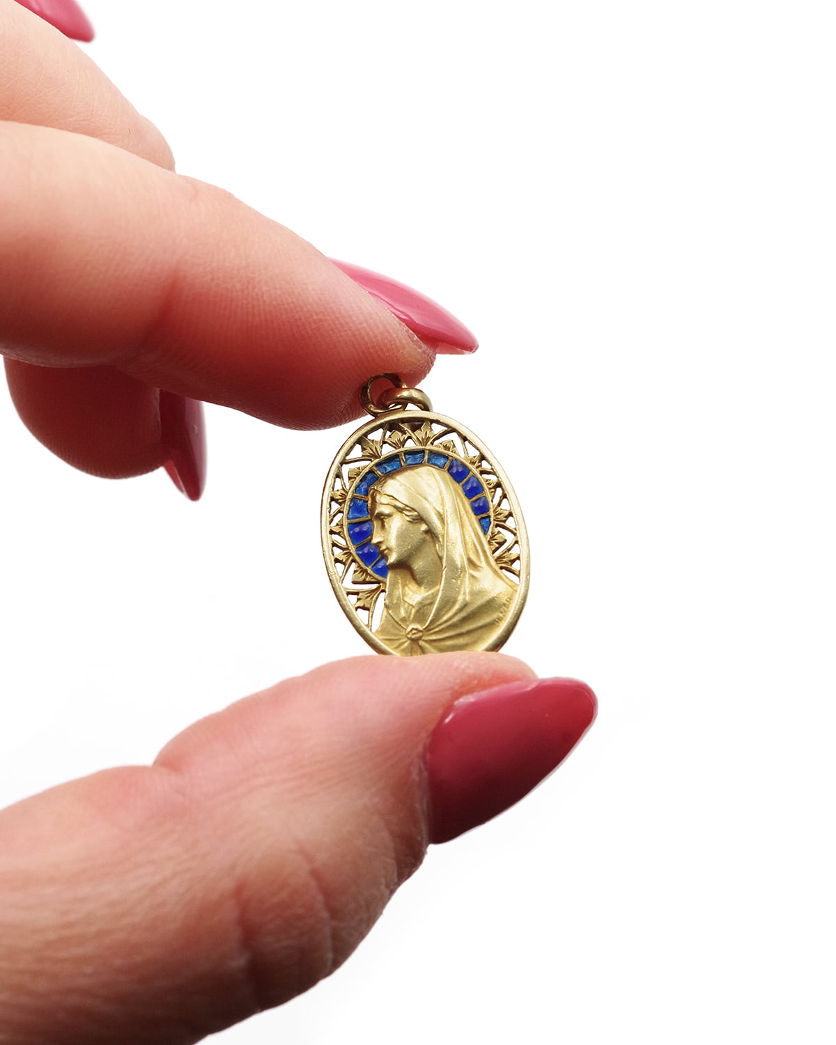 Pendentif vierge marie en or