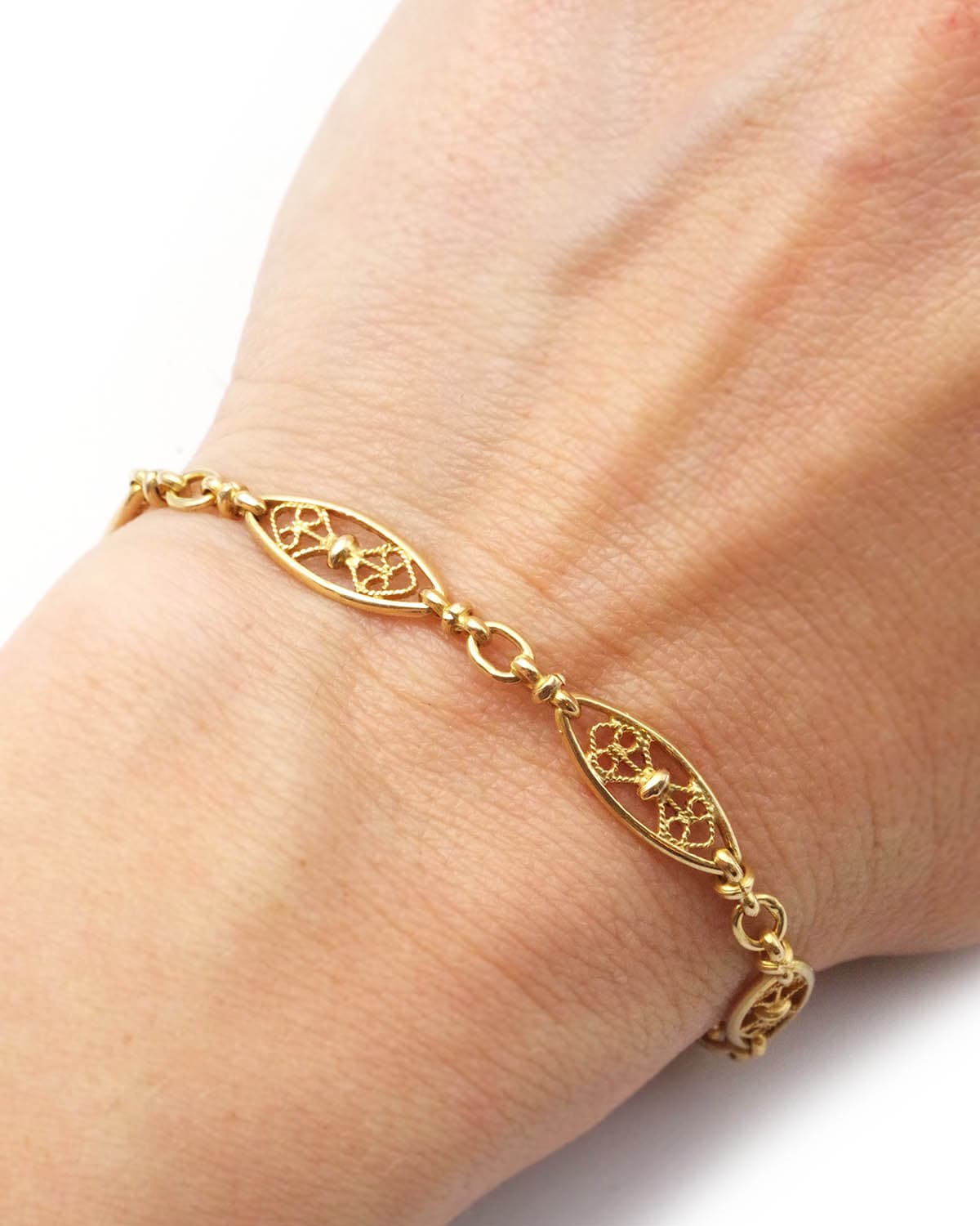 filigree gold bracelet