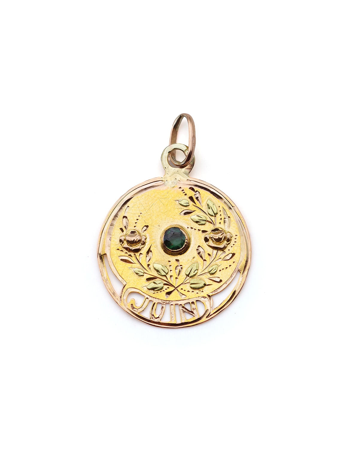 Pendentif juin en or