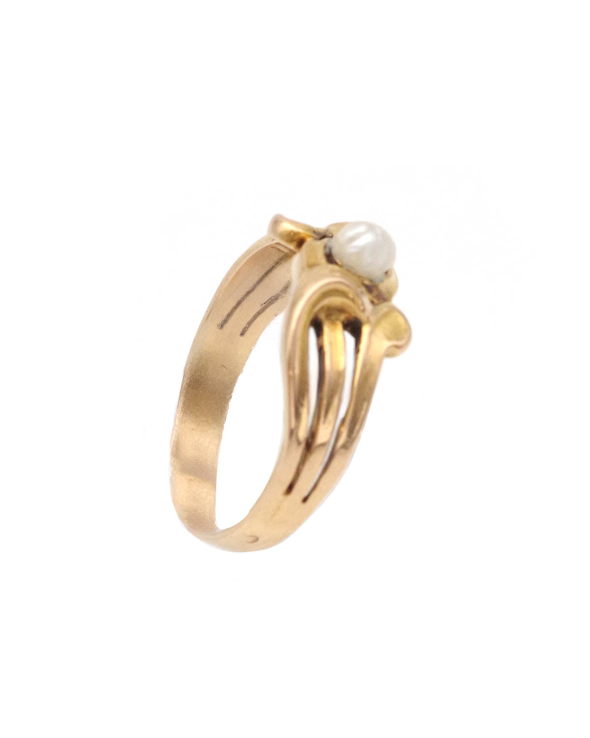 Art nouveau pearl ring 