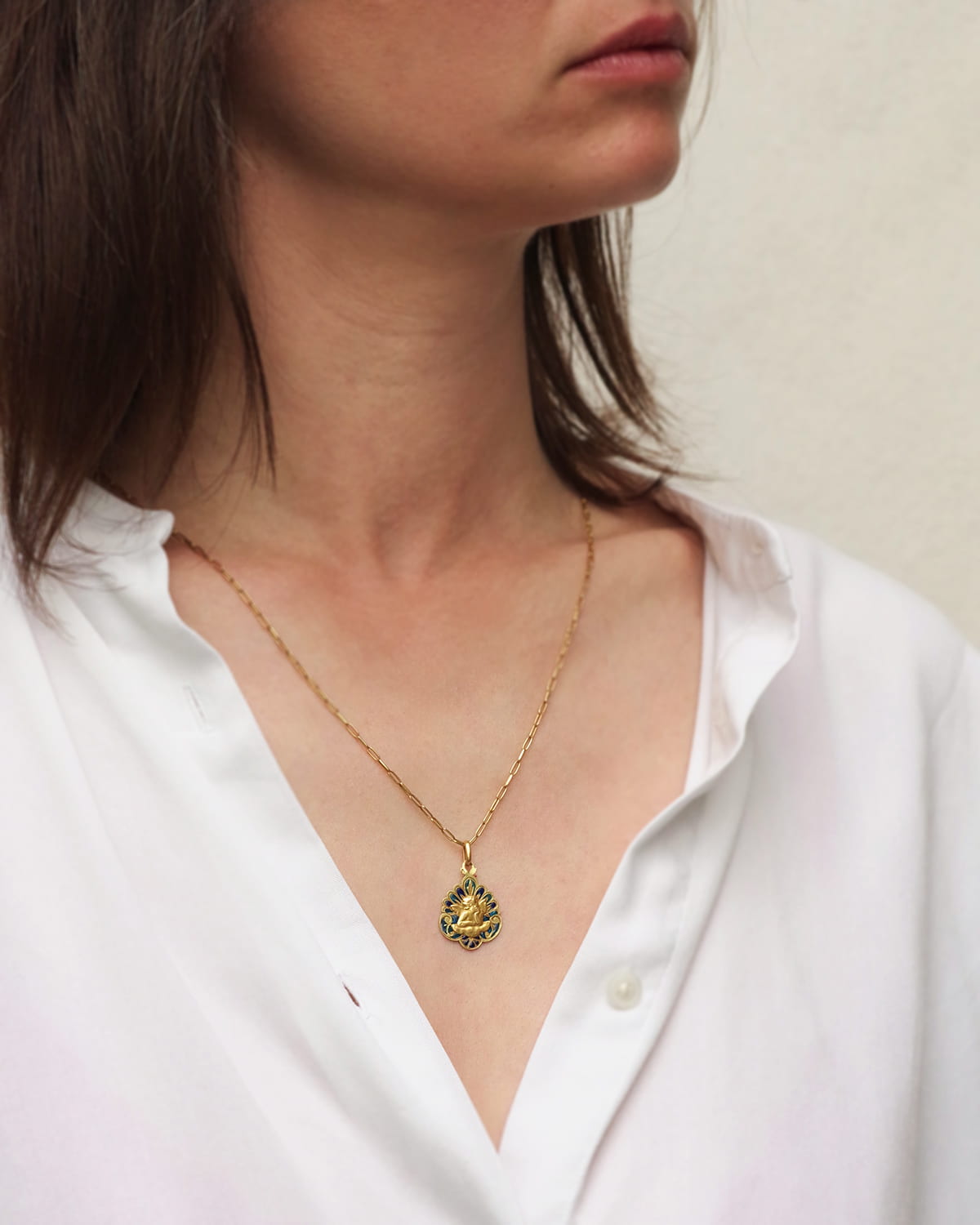 Art Nouveau Raphael angel medal