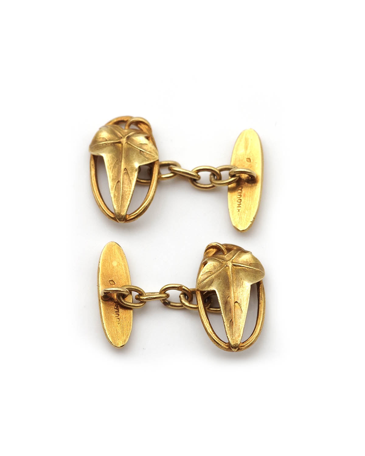 Edouard Aimé Arnould cufflinks in gold