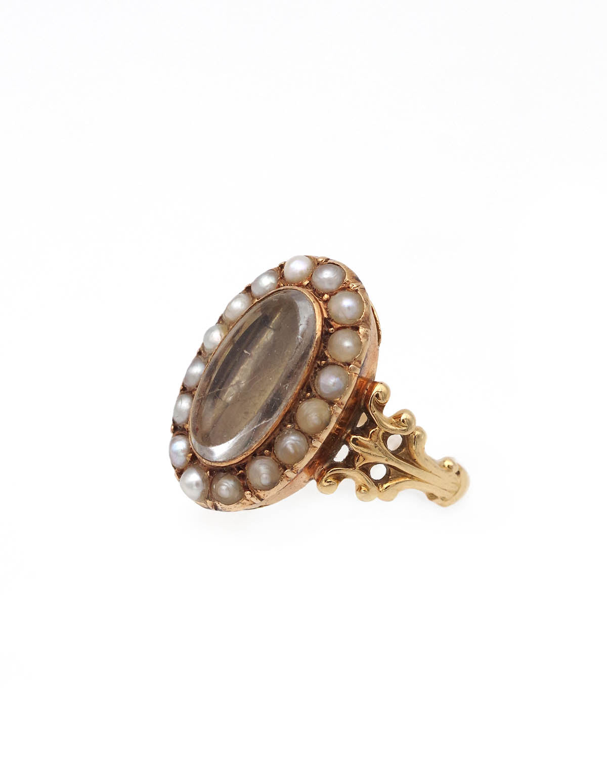 Bague souvenir secret en or