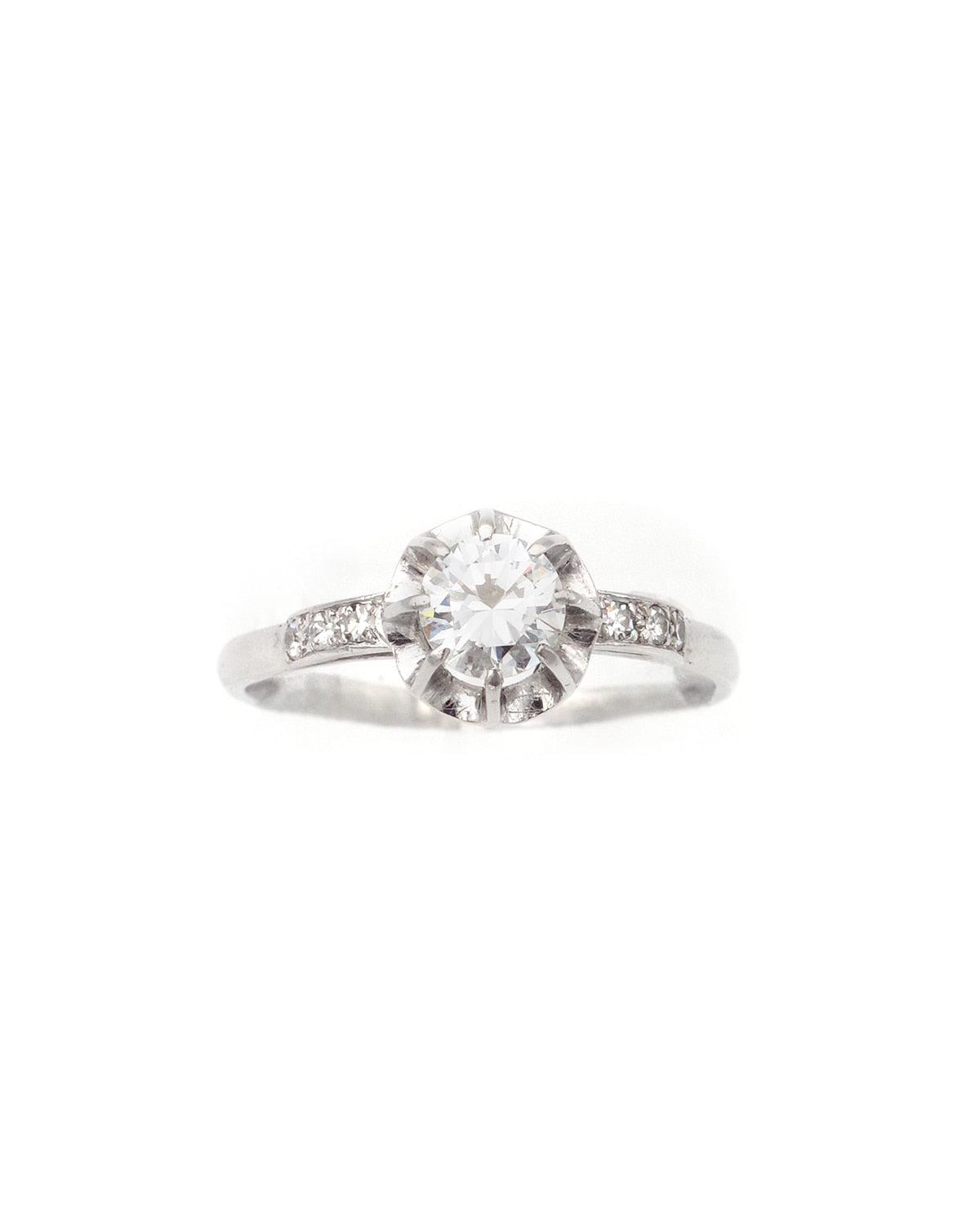 Bague art deco solitaire