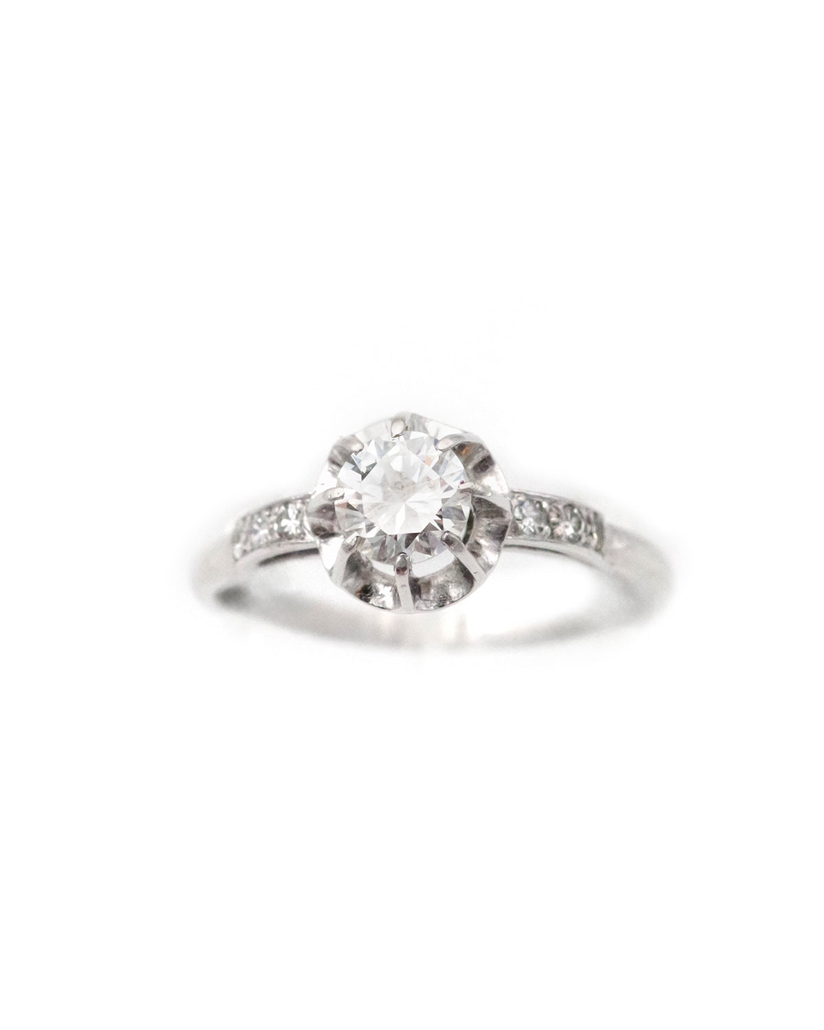 Bague art deco solitaire
