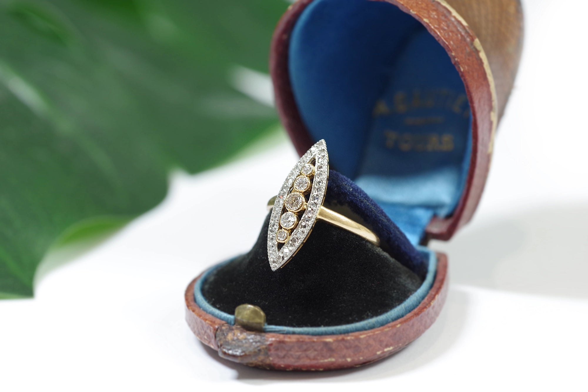 Belle epoque marquise ring