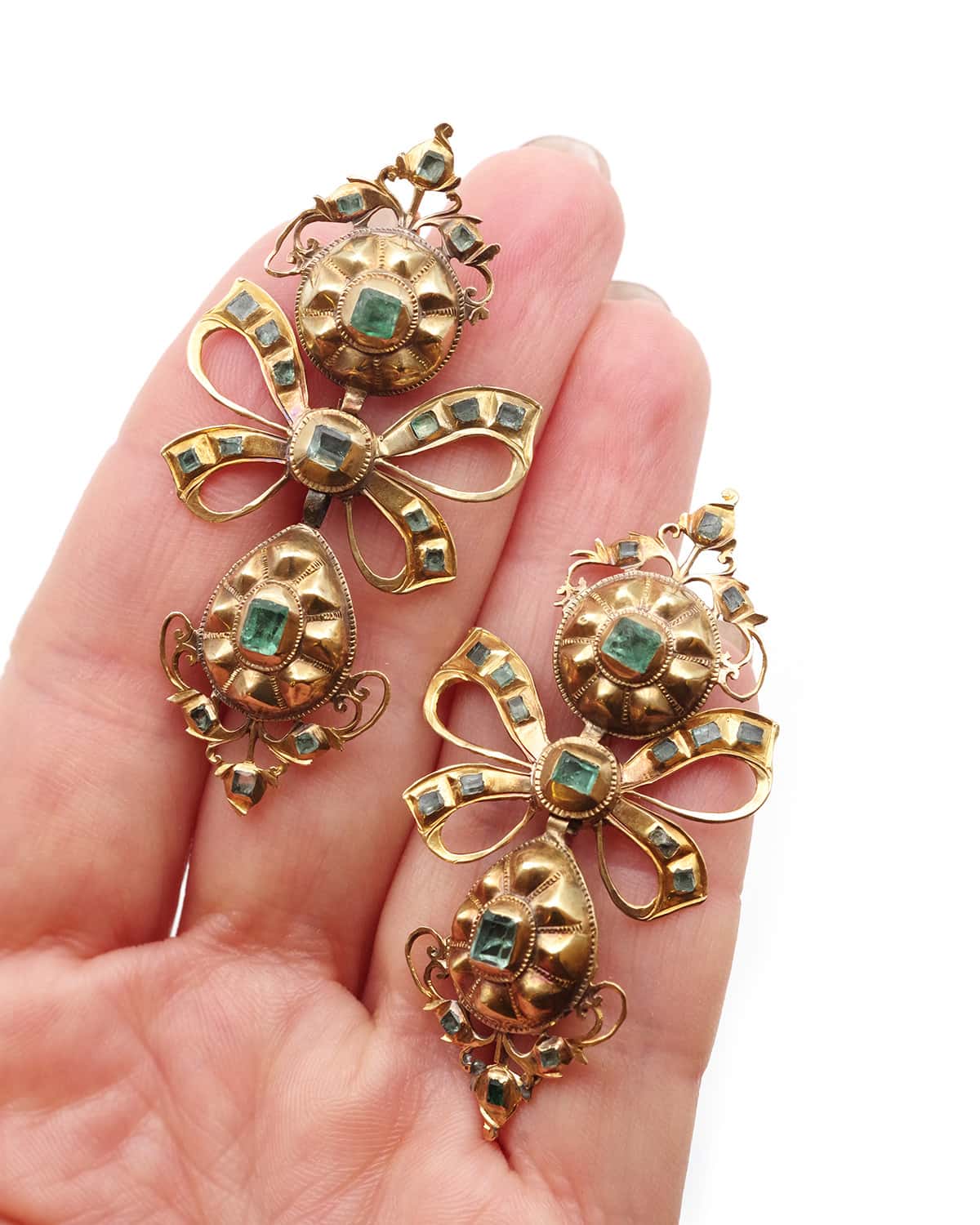 Antique gold earrings 